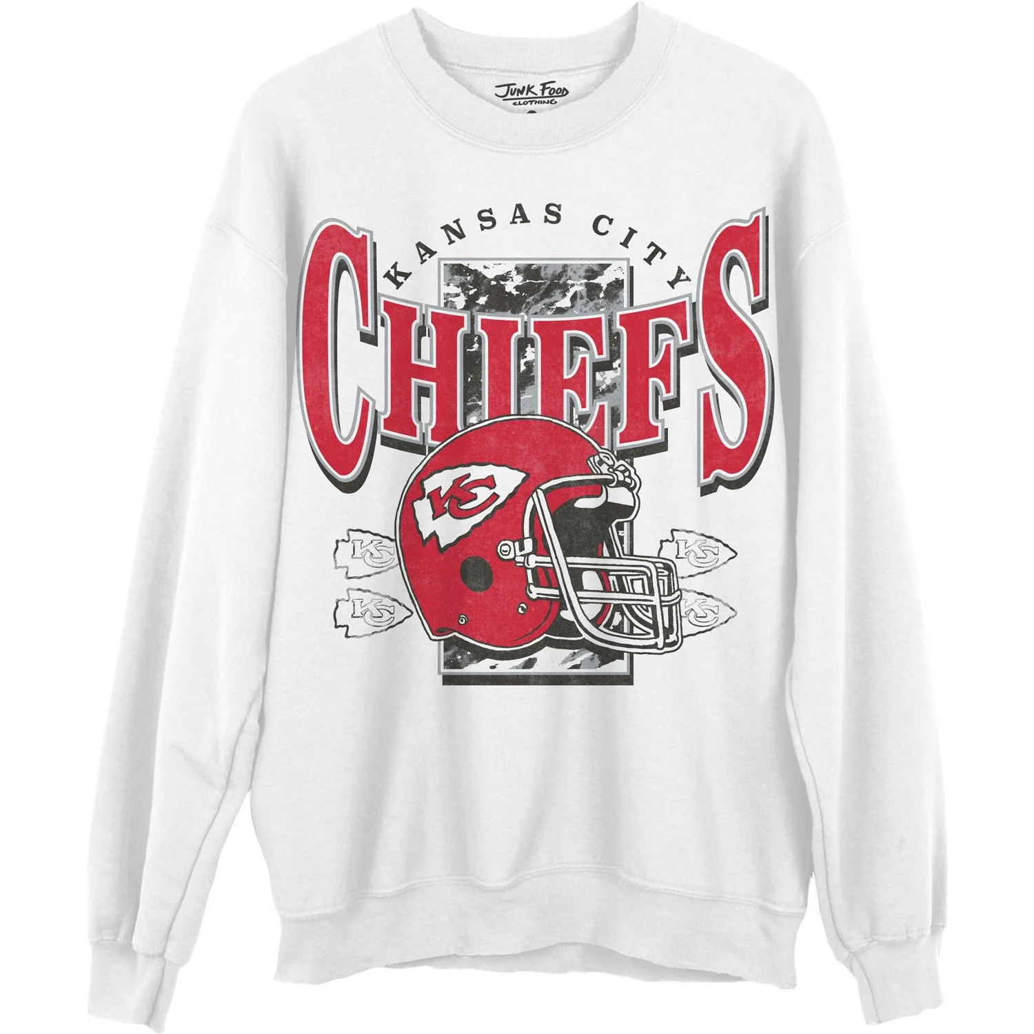 Junk Food - Unisex Chiefs Conversion Crew Neck Fleece Sweatshirt