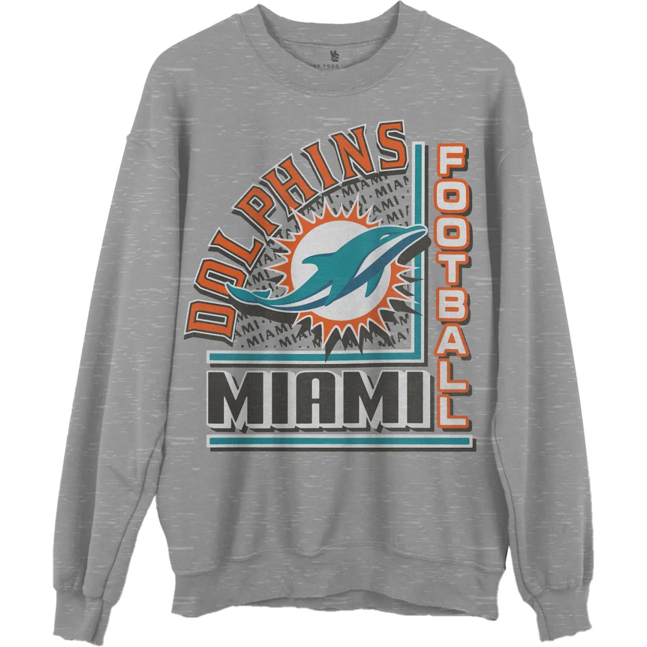 Junk Food - Unisex Dolphins Backfield Crew Top - Image 3