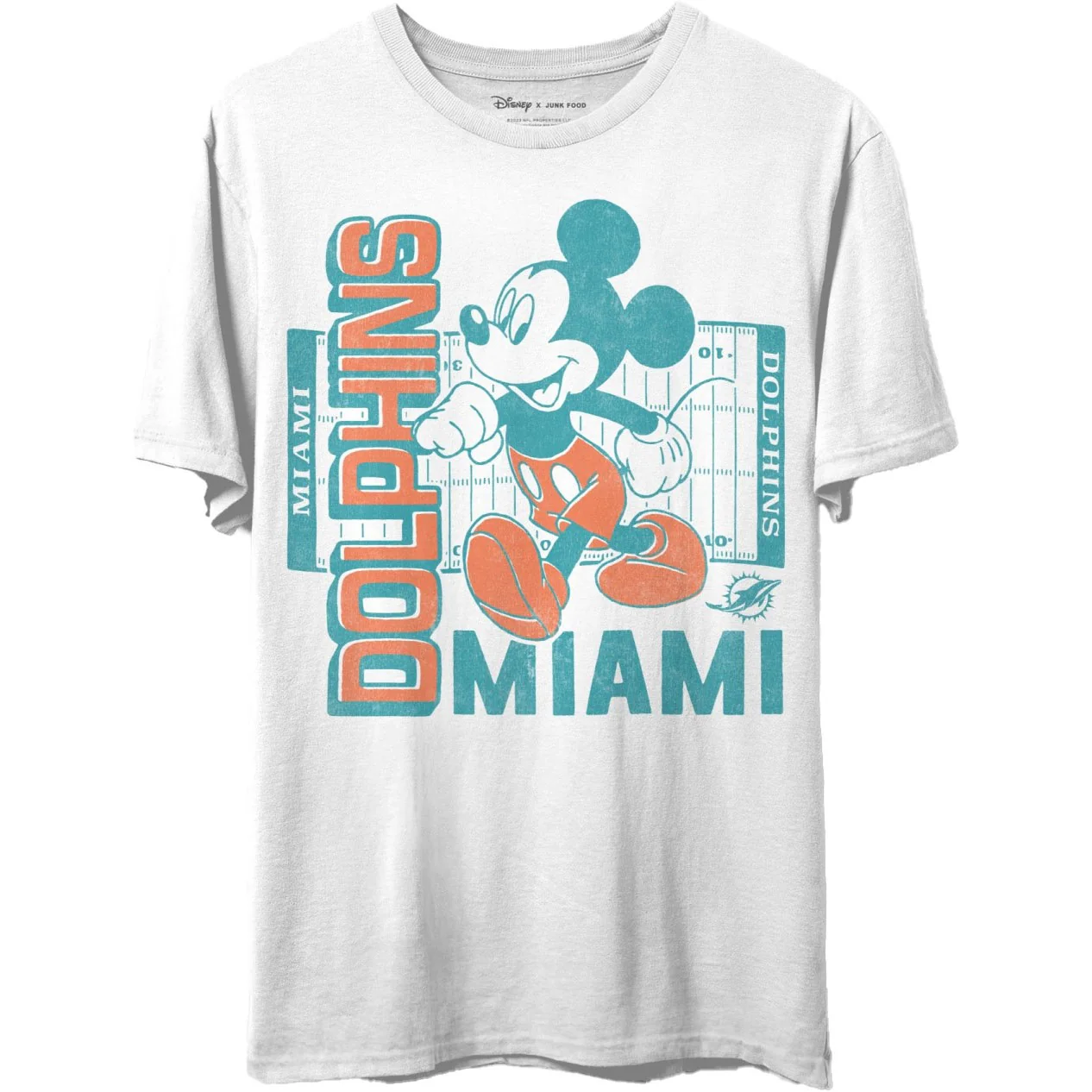 Junk Food - Unisex Dolphins Mickey Field T-Shirt - Image 3