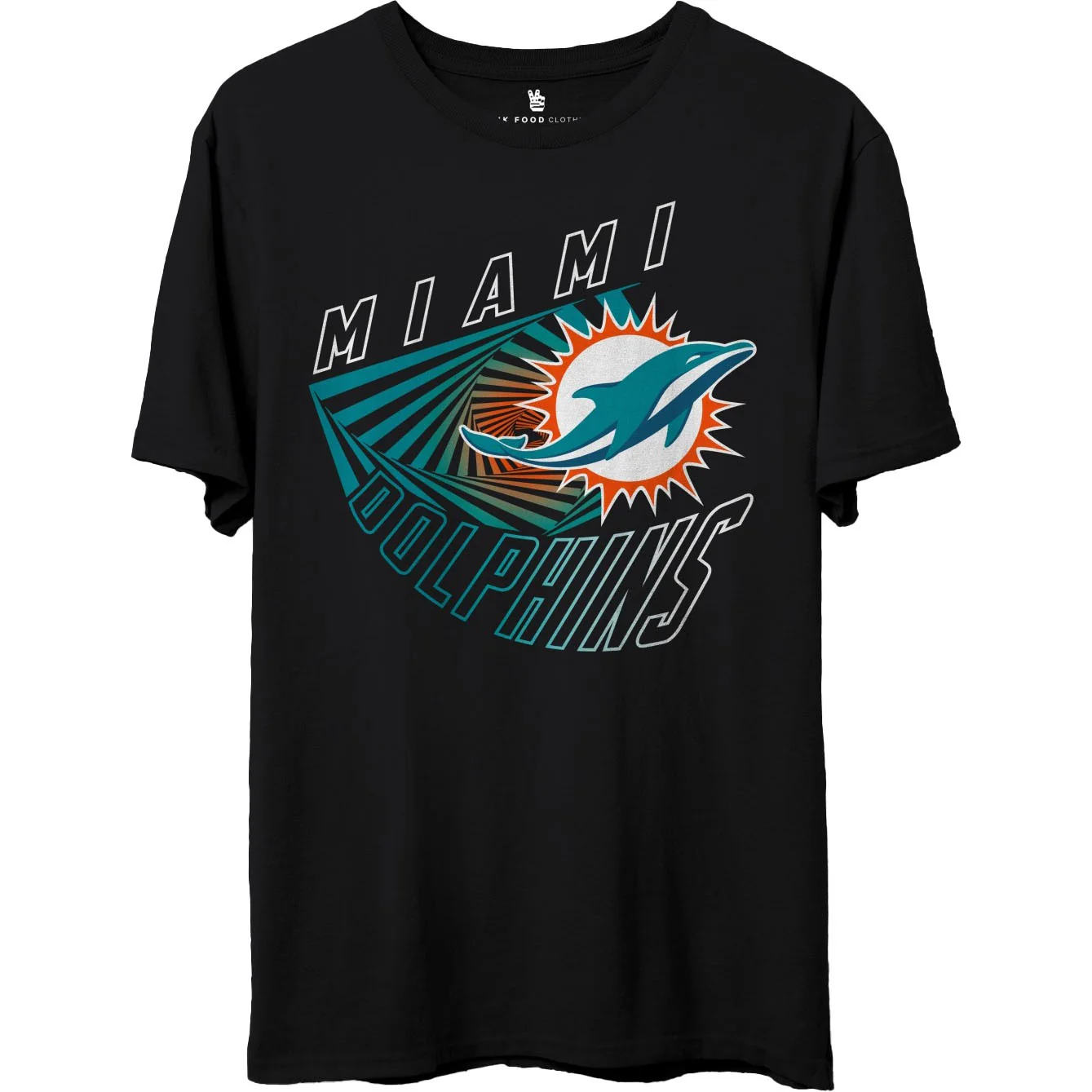Junk Food - Unisex Dolphins Spiral T-Shirt - Image 3