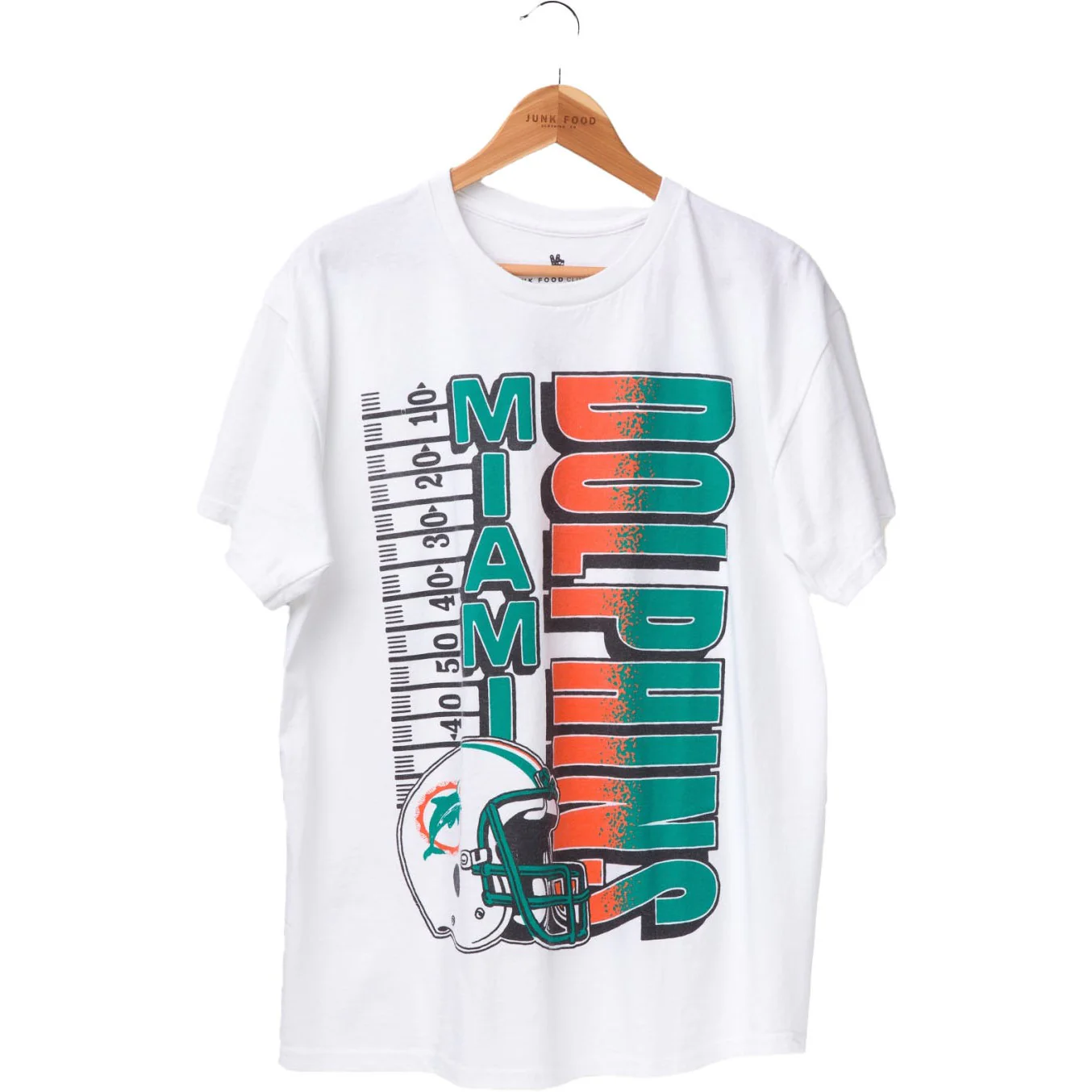 Junk Food - Unisex Dolphins Yardage Flea T-Shirt