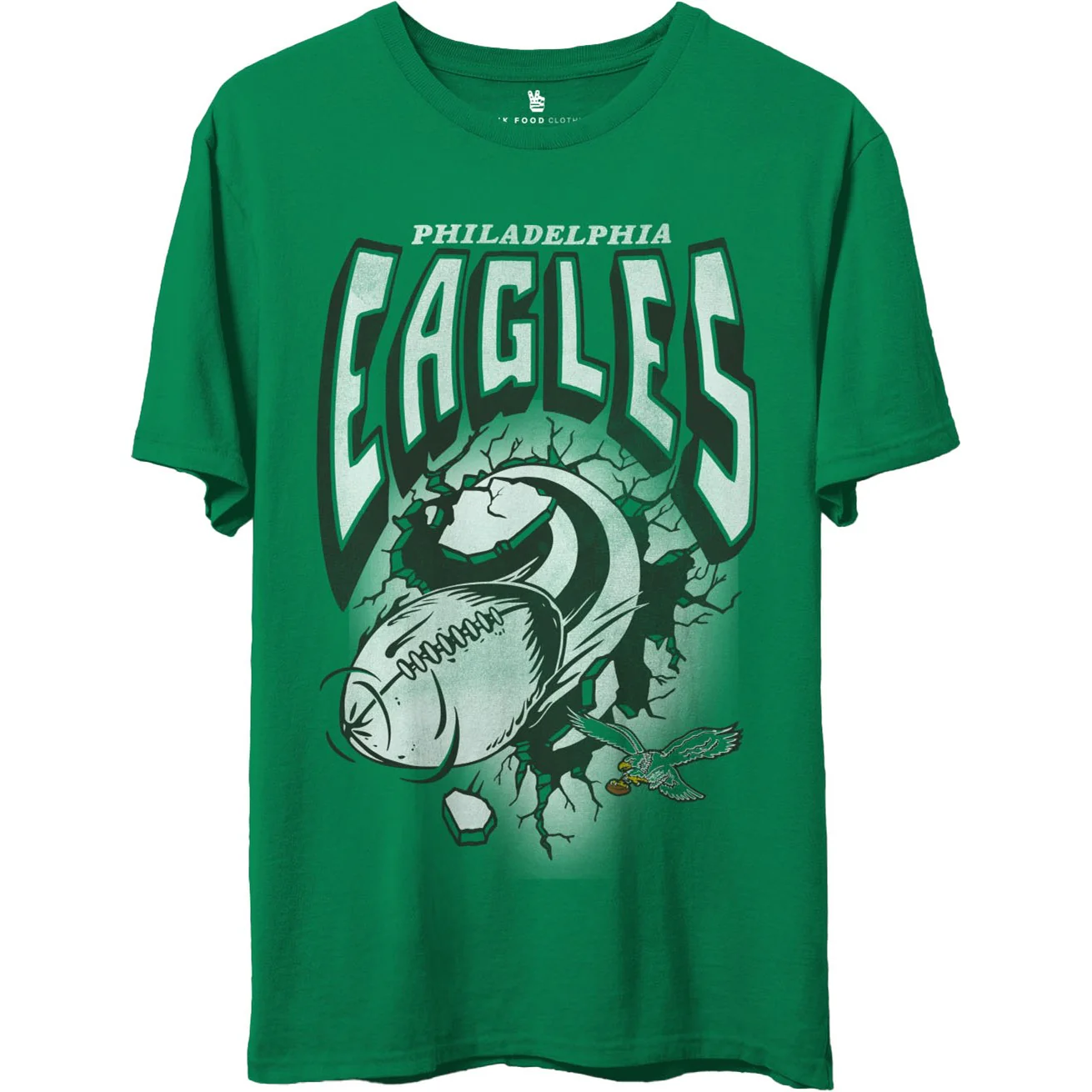 Junk Food - Unisex Eagles Breakthru T-Shirt - Image 3