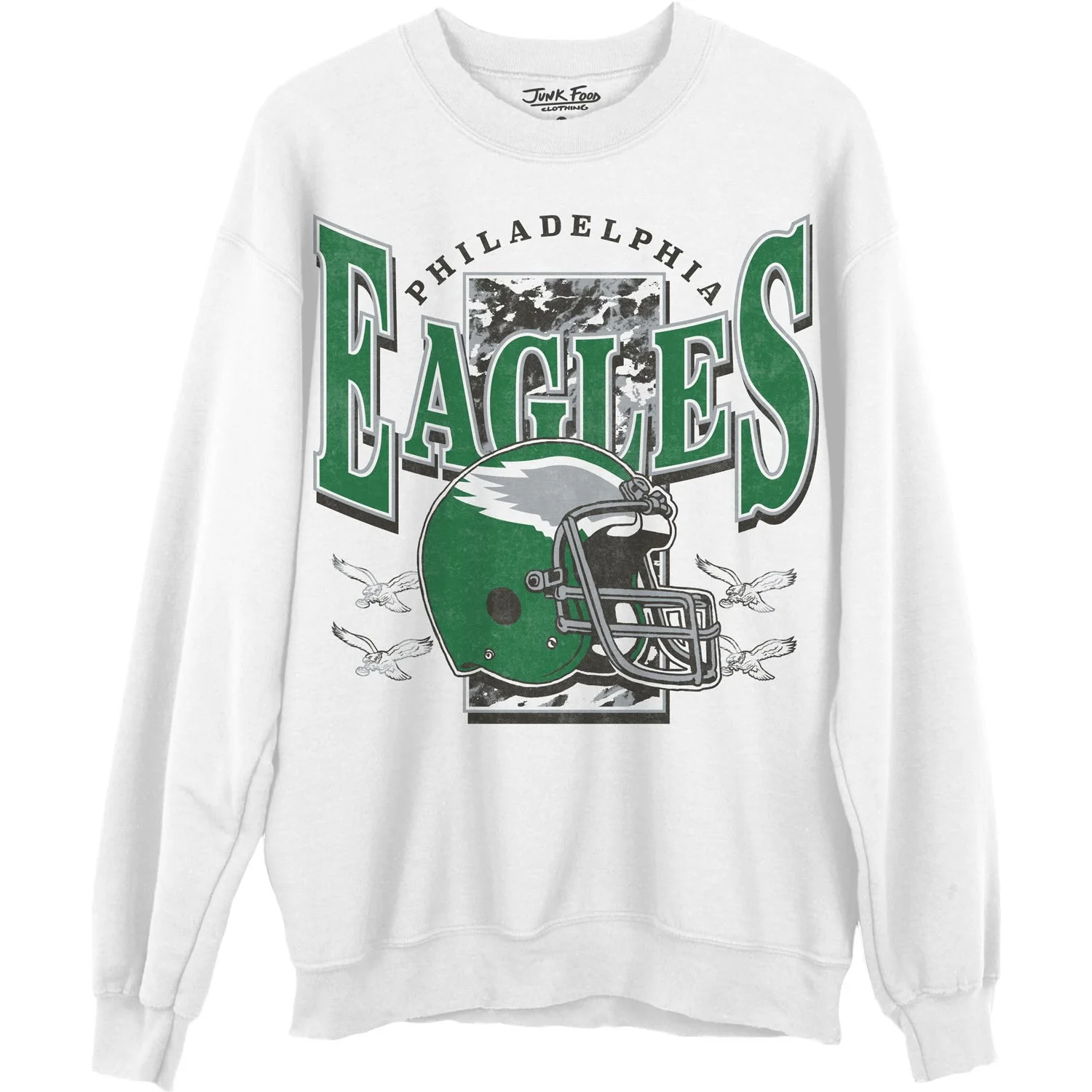 Junk Food - Unisex Eagles Conversion Crew Neck Fleece Sweatshirt - Image 3