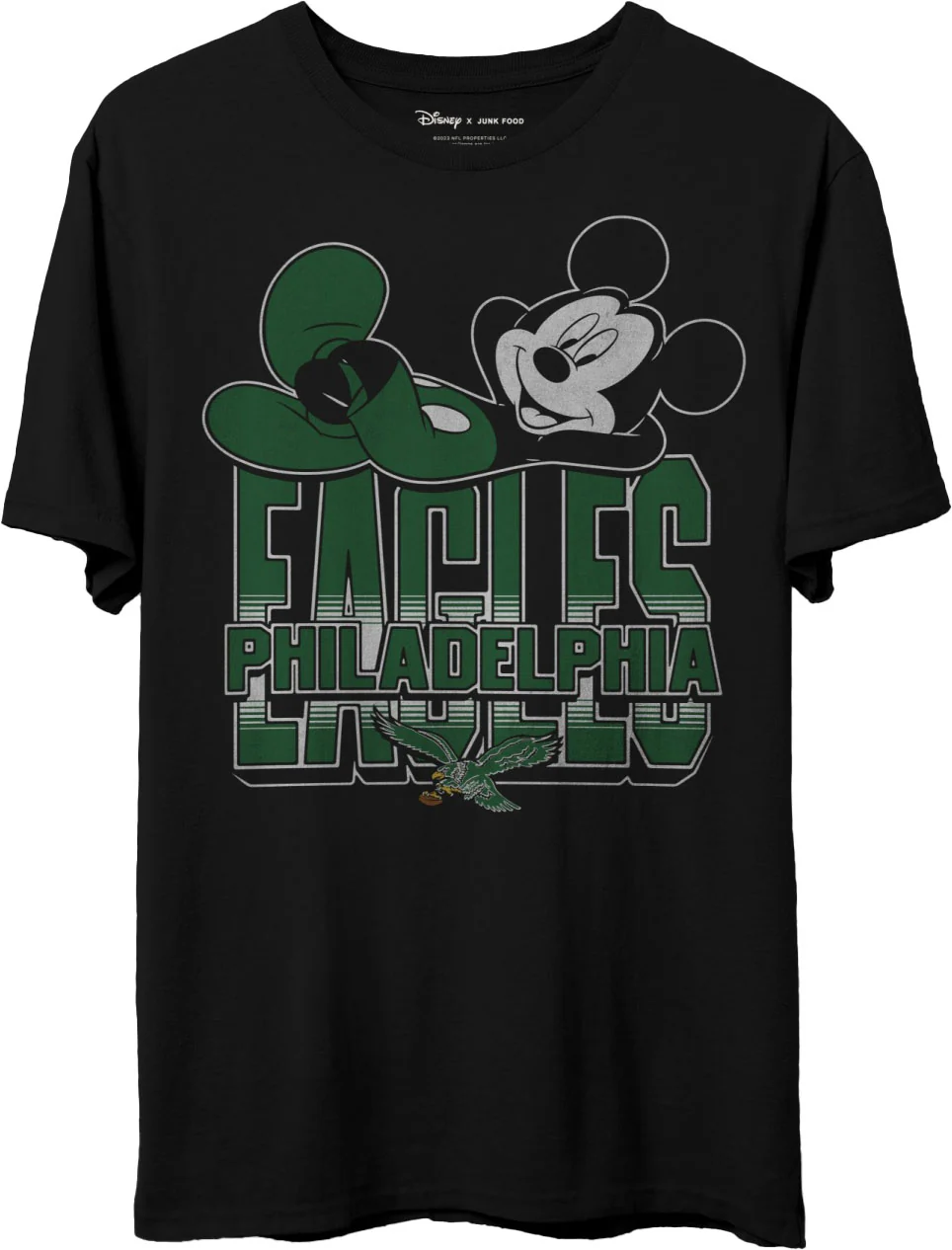 Junk Food - Unisex Eagles Mickey Kick Back T-Shirt - Image 2