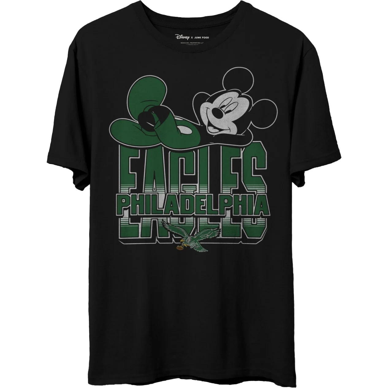 Junk Food - Unisex Eagles Mickey Kick Back T-Shirt - Image 3