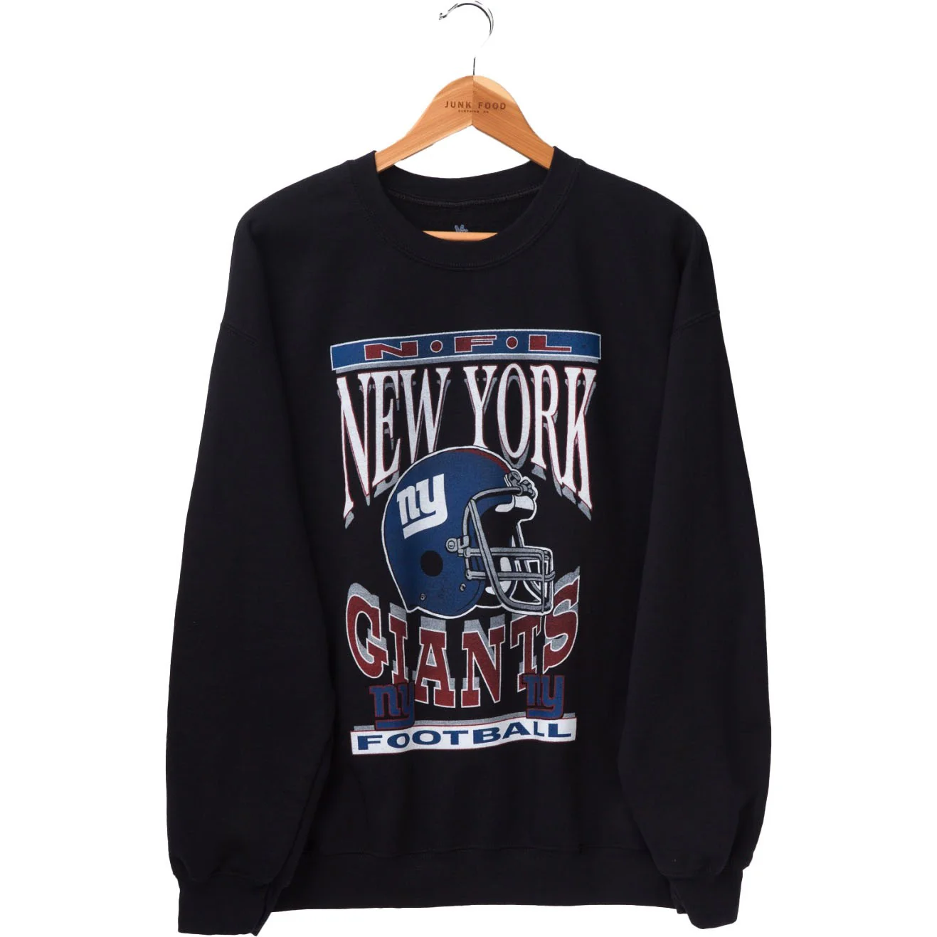 Junk Food - Unisex Giants Helmet Flea Market Crew Top - Image 3