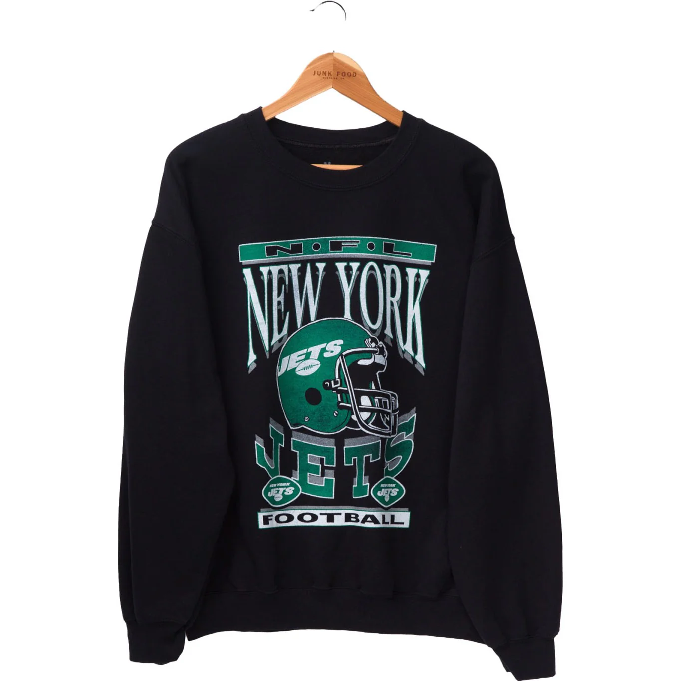 Junk Food - Unisex Jets Helmet Flea Market Crew Top