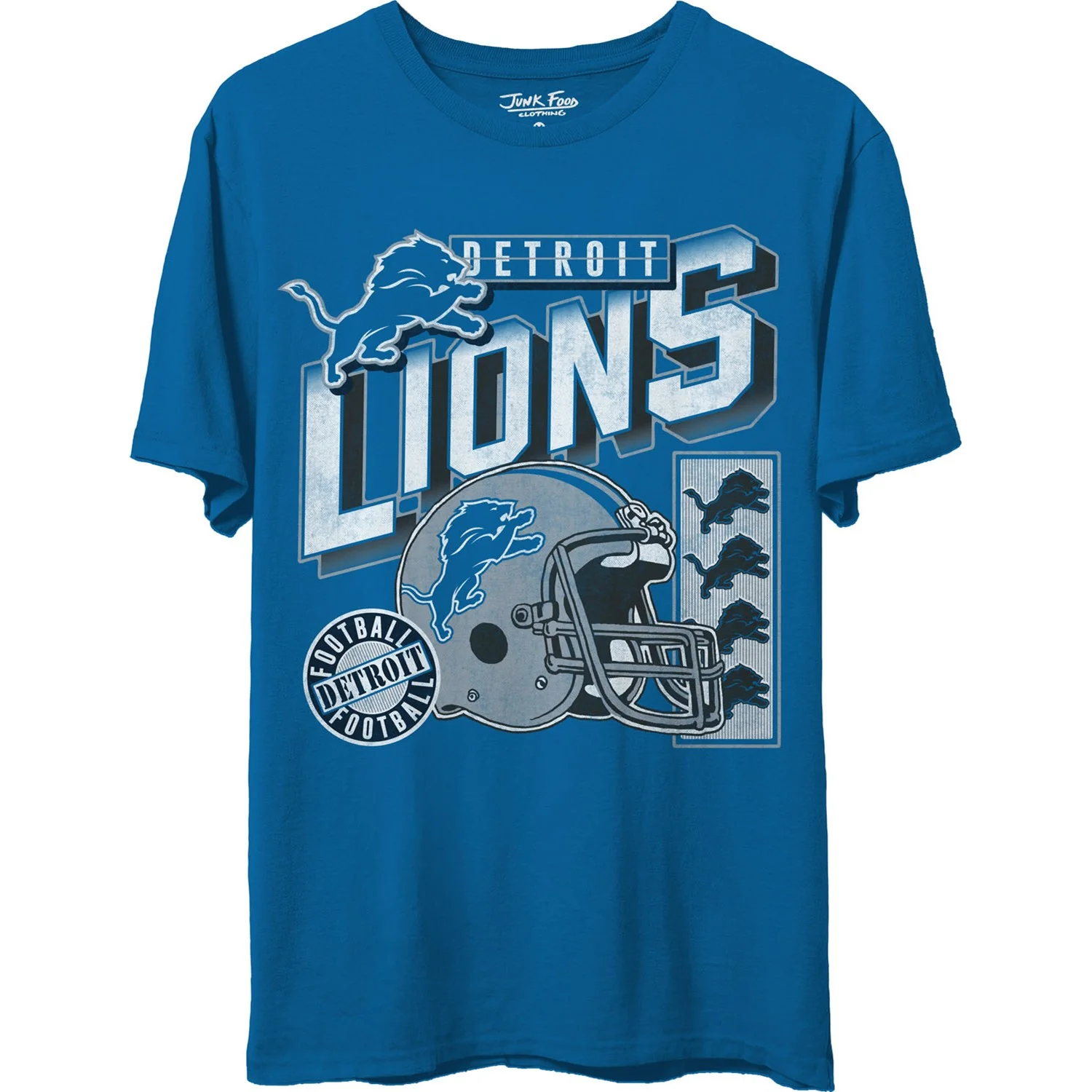 Junk Food - Unisex Lions Checkdown T-Shirt - Image 2
