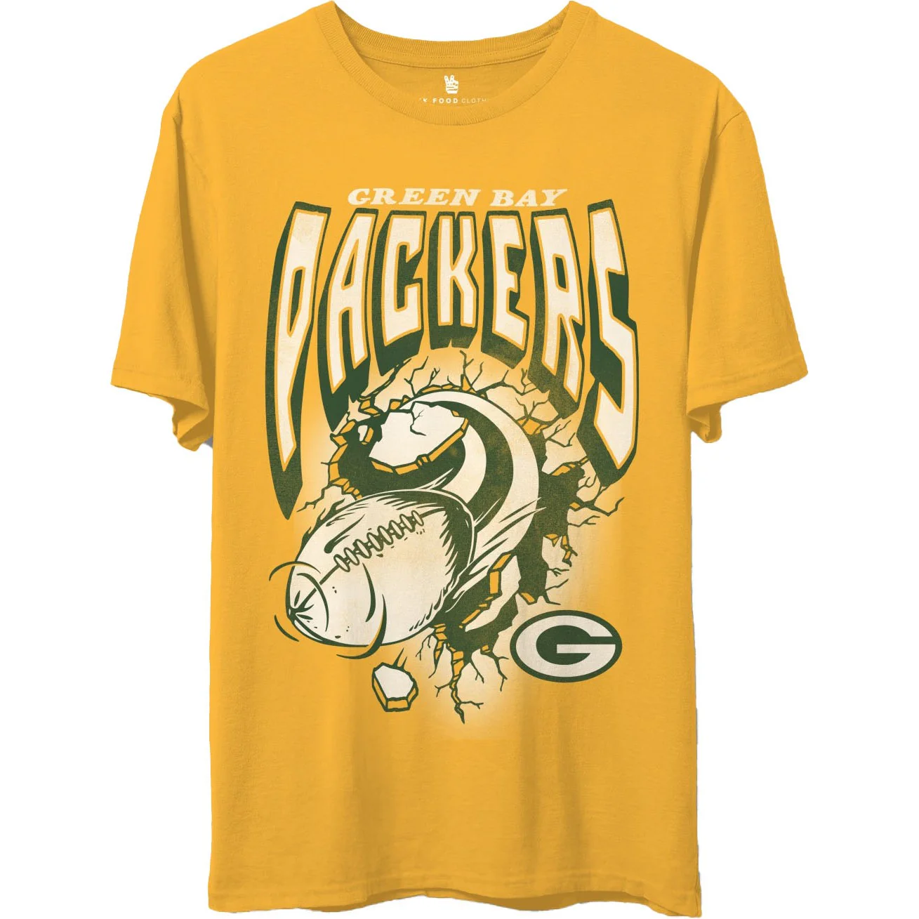 Junk Food - Unisex Packers Breakthru T-Shirt - Image 3