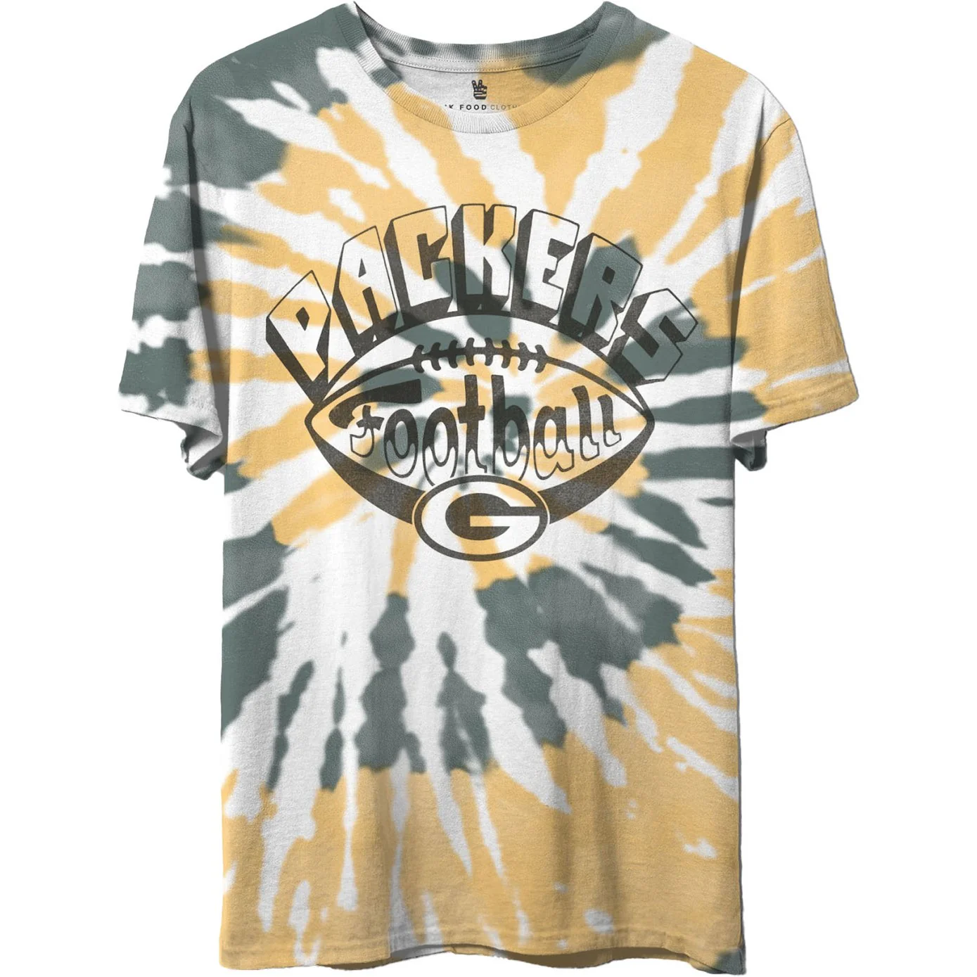Junk Food - Unisex Packers Football Tie Dye Short Sleeve T-Shirt - Image 3