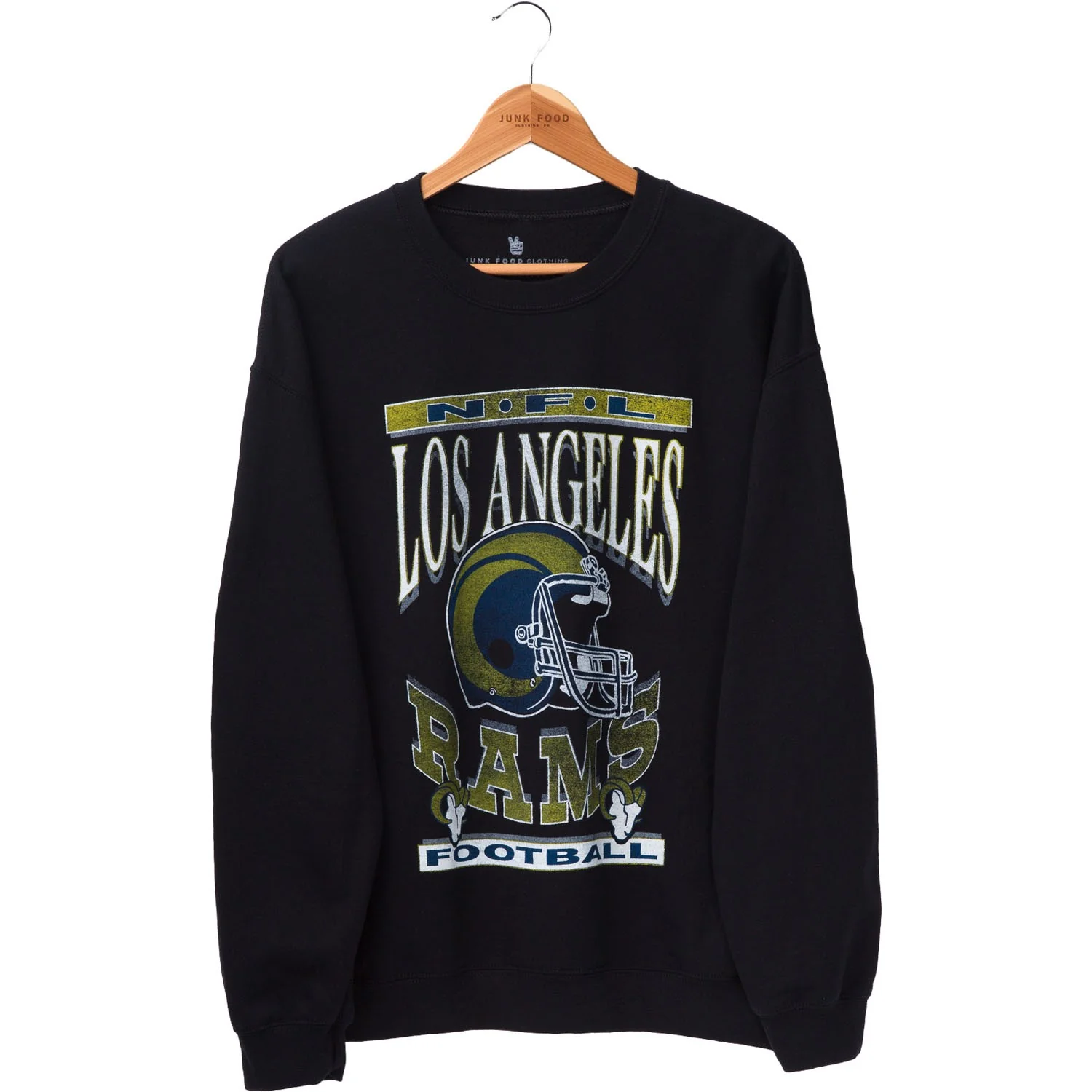 Junk Food - Unisex Rams Hlmt Fm Crew Fleece Top