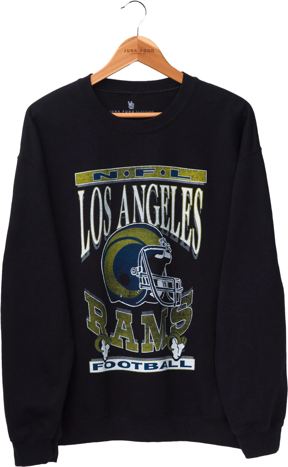 Junk Food - Unisex Rams Hlmt Fm Crew Fleece Top - Image 2