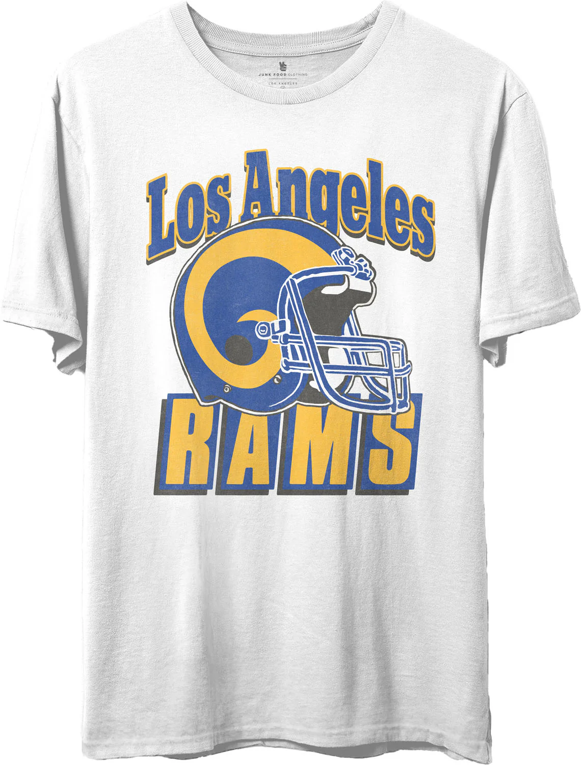 Junk Food - Unisex Rams Throwback Helmet T-Shirt - Image 2