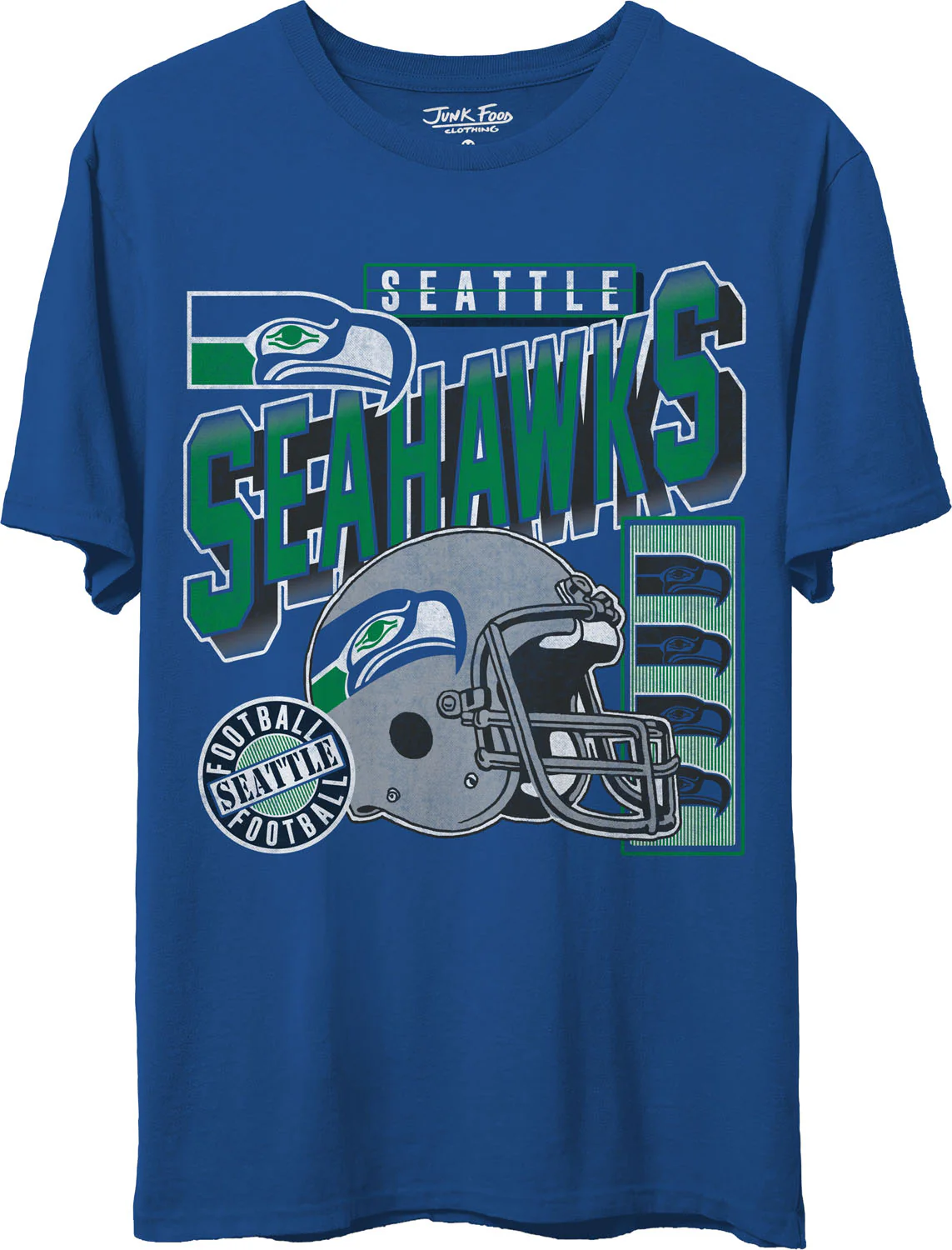Junk Food - Unisex Seahawks Checkdown T-Shirt - Image 2