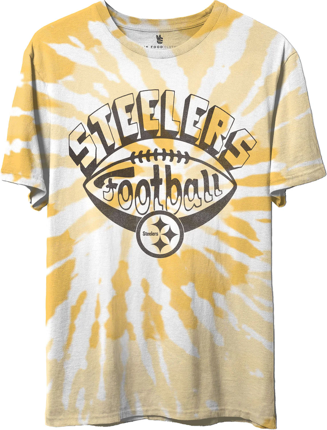 Junk Food - Unisex Steelers Football Tie Dye Short Sleeve T-Shirt - Image 2
