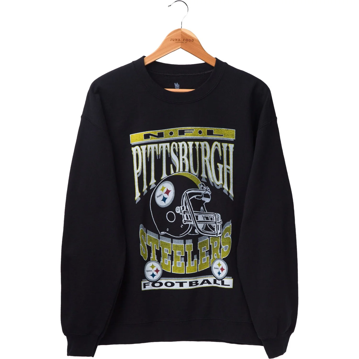 Junk Food - Unisex Steelers Hlmt Fm Crew Fleece Top