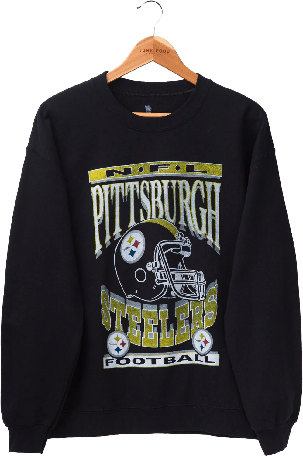 Junk Food - Unisex Steelers Hlmt Fm Crew Fleece Top - Image 2