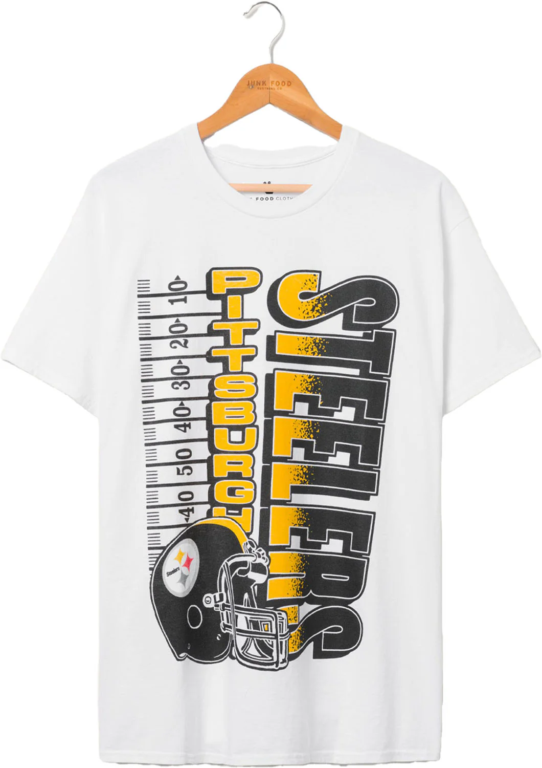 Junk Food - Unisex Steelers Yrdg Fm T-Shirt - Image 2