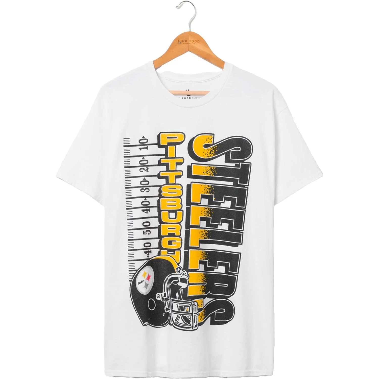Junk Food - Unisex Steelers Yrdg Fm T-Shirt - Image 3