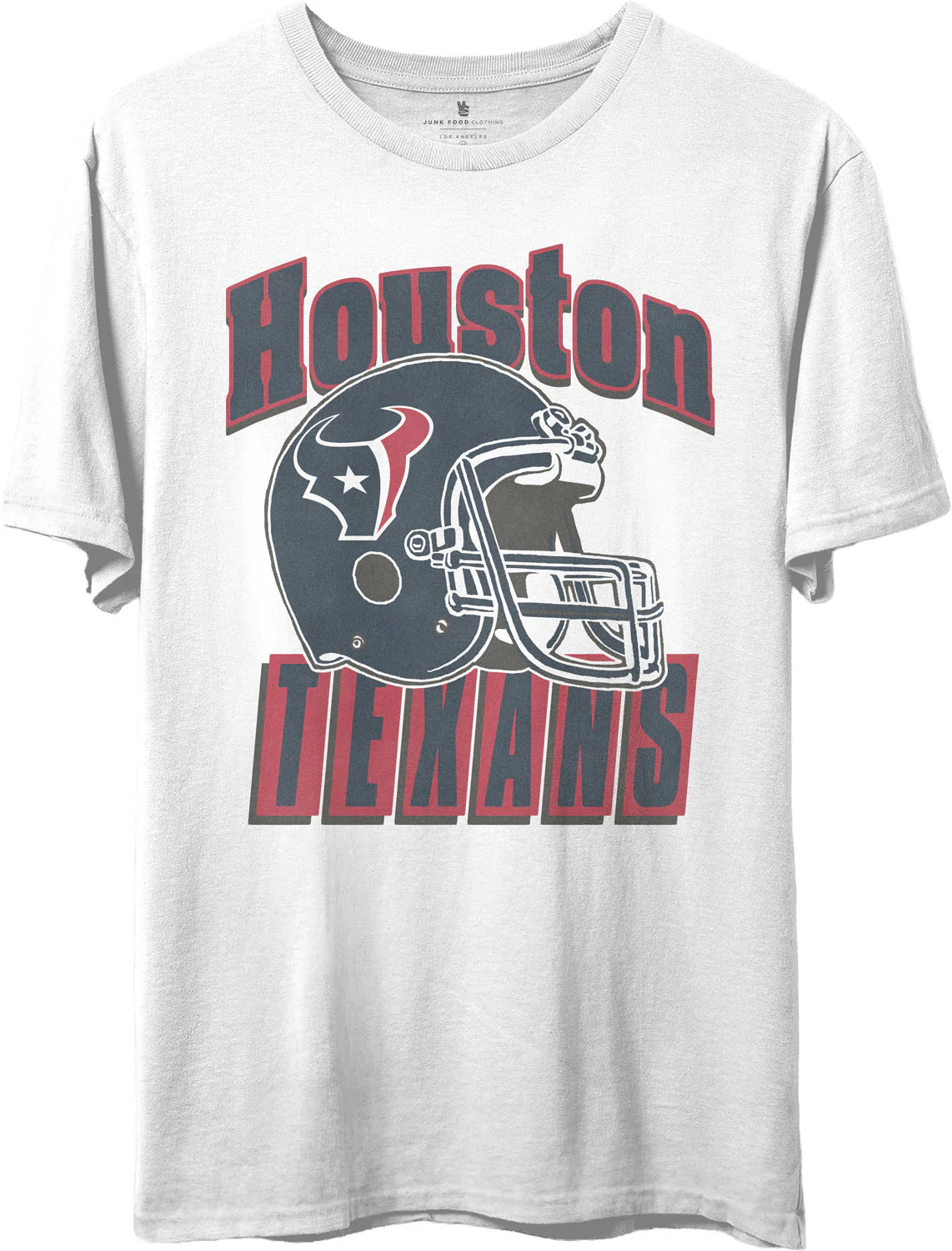 Junk Food - Unisex Texans Throwback Helmet T-Shirt - Image 2
