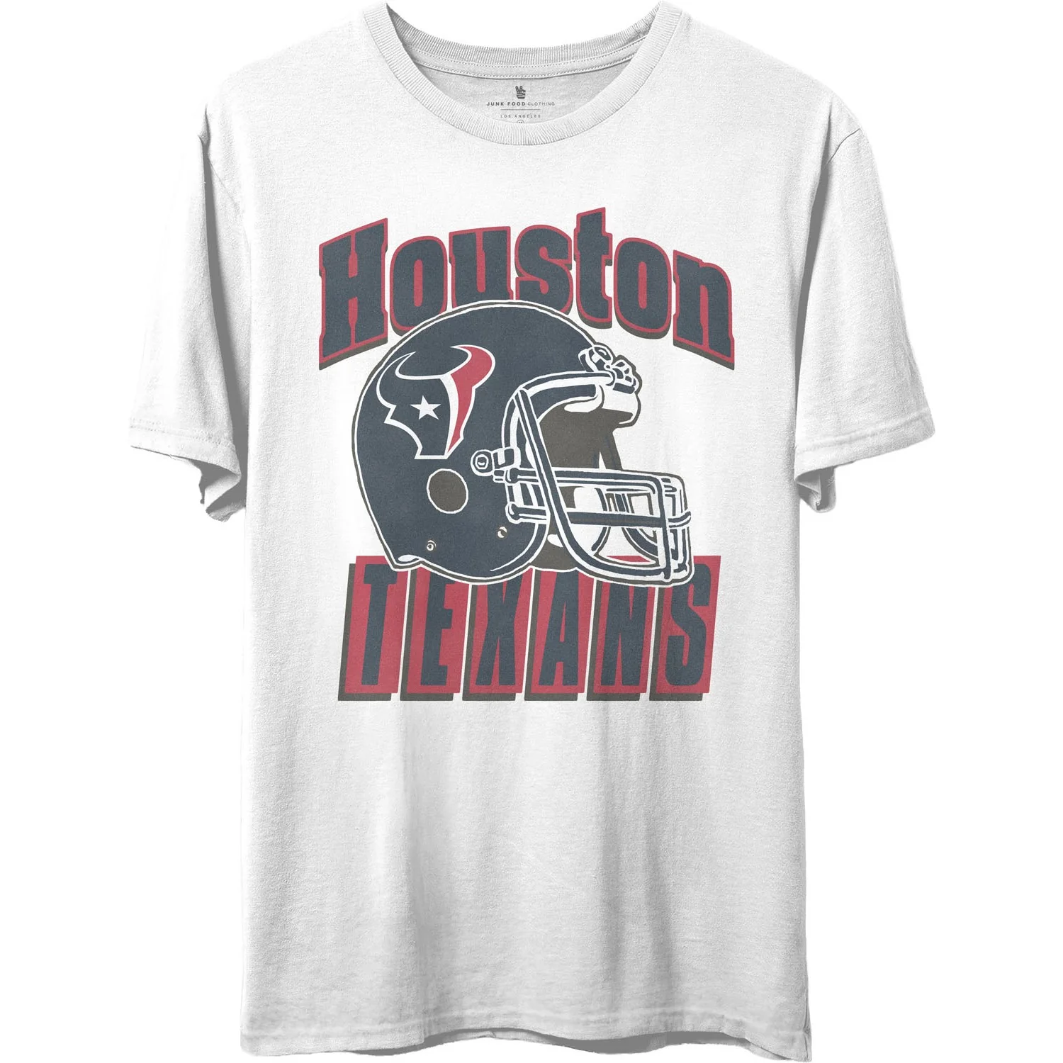 Junk Food - Unisex Texans Throwback Helmet T-Shirt - Image 3
