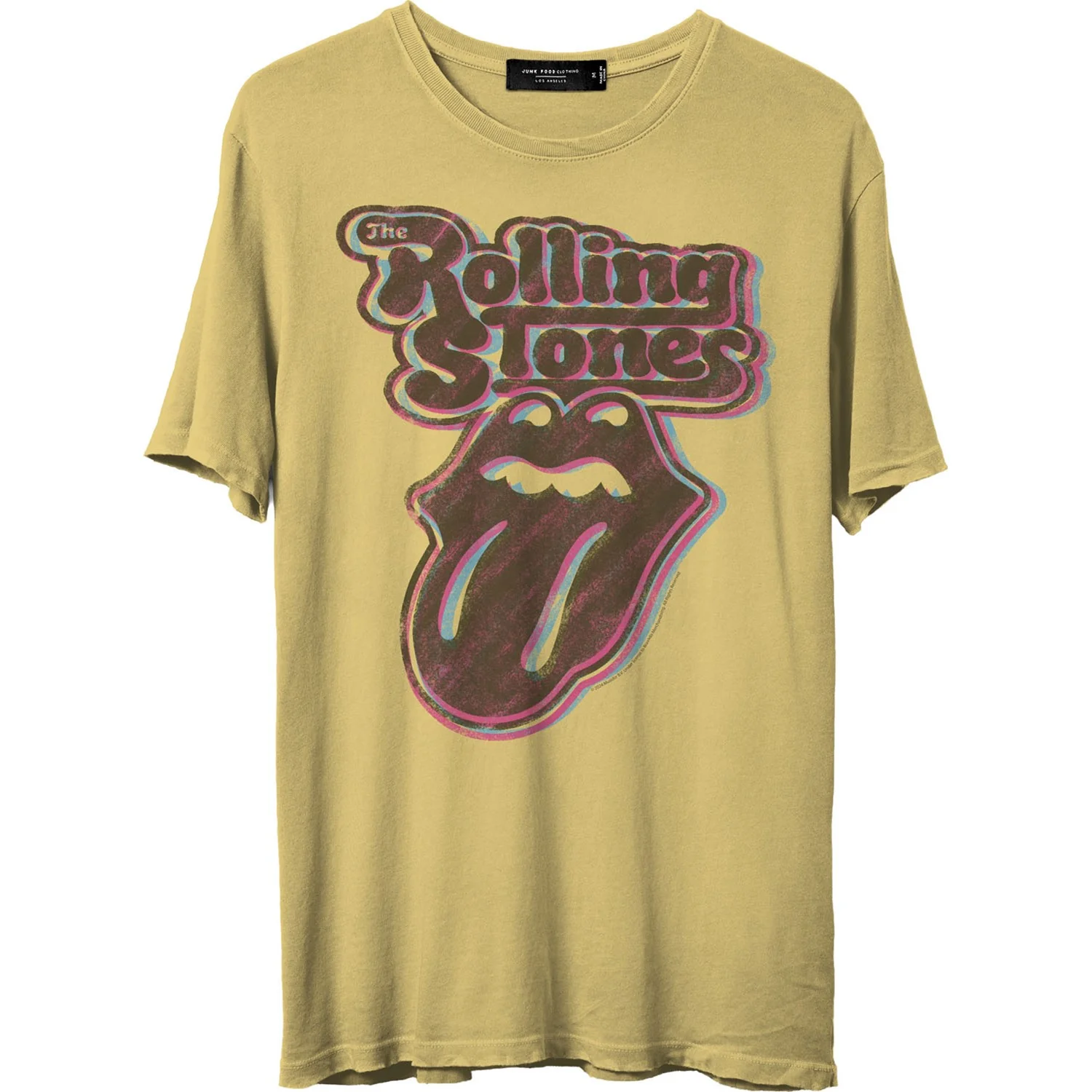 Junk Food - Unisex The Rolling Stones Logo T-Shirt - Image 2