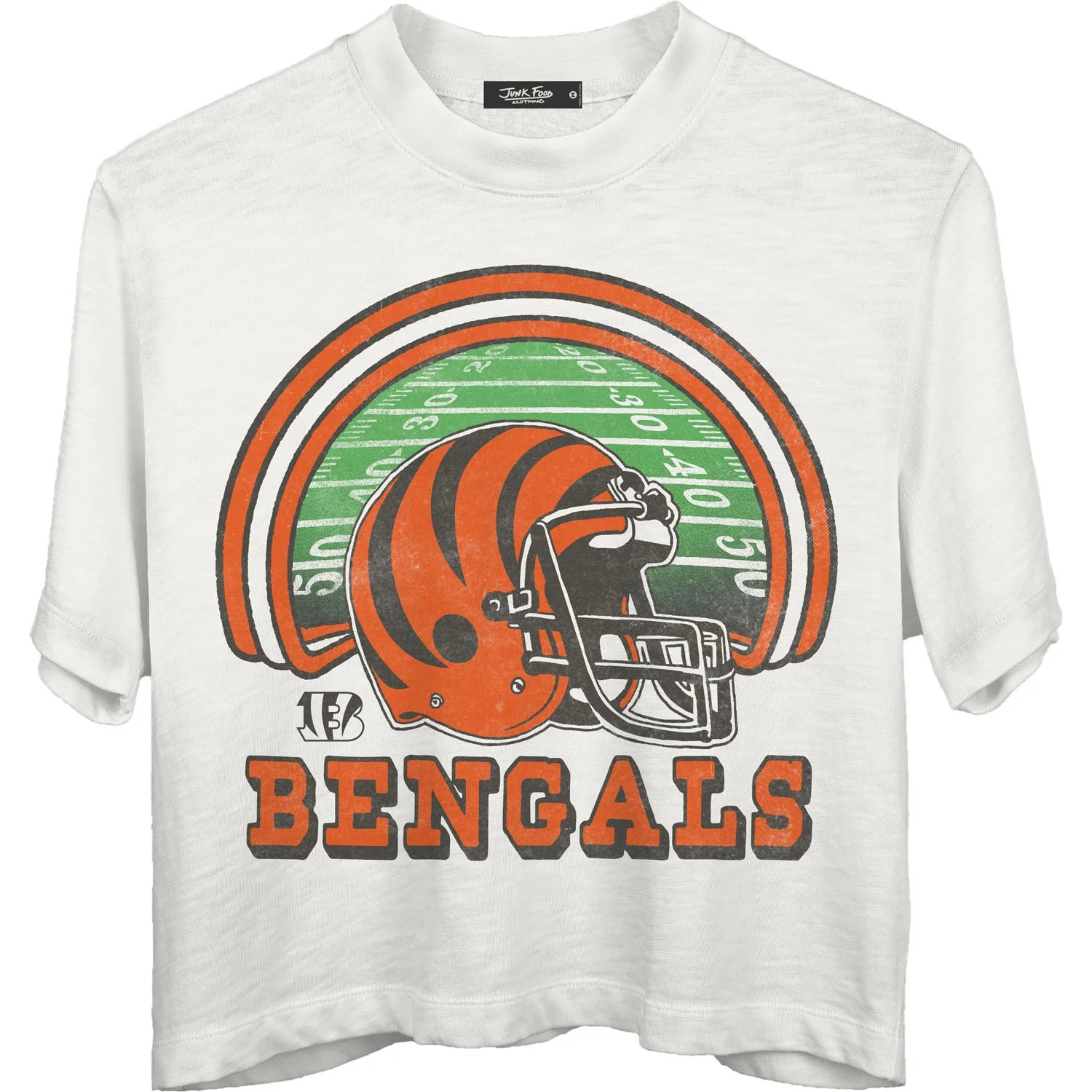 Junk Food - Womens Bengals Game Time Mn Crop T-Shirt - Image 2