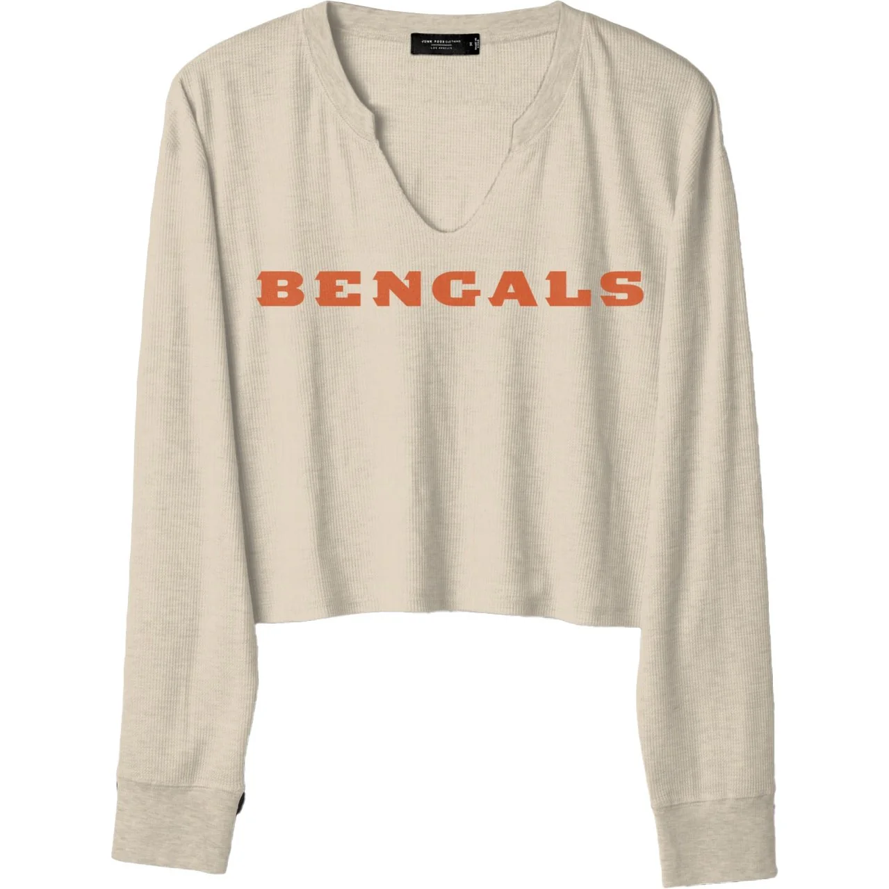 Junk Food - Womens Bengals Sunday Crop Thermal T-Shirt - Image 3