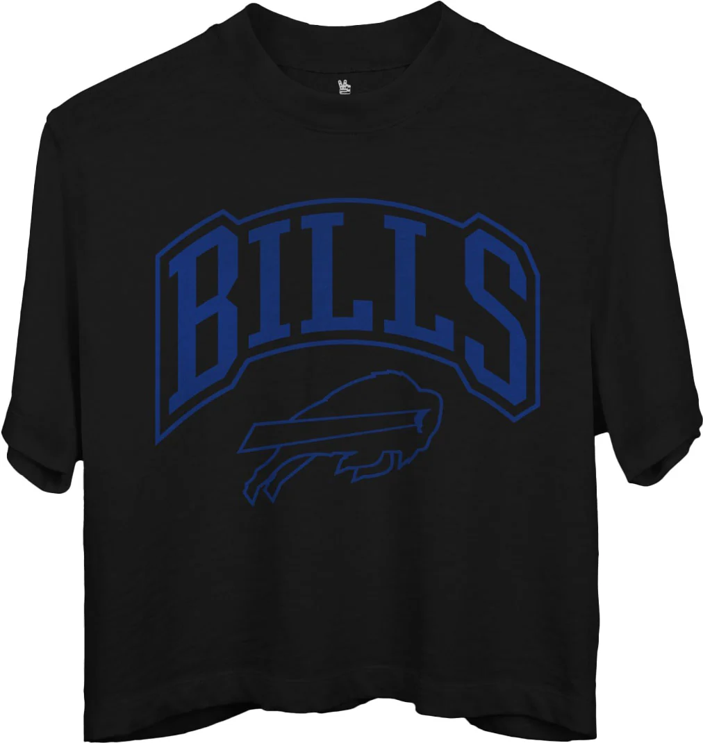 Junk Food - Womens Bills Blitz Mn Crop T-Shirt - Image 2