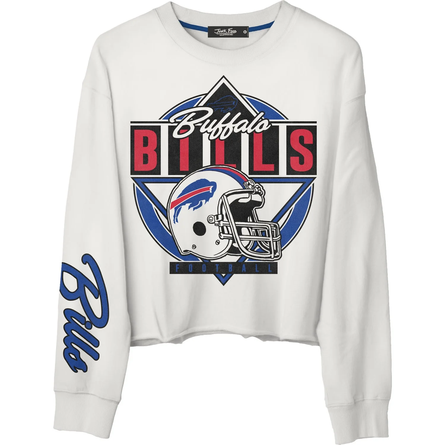 Junk Food - Womens Bills Helmet Crop Fleece Sweatshirt