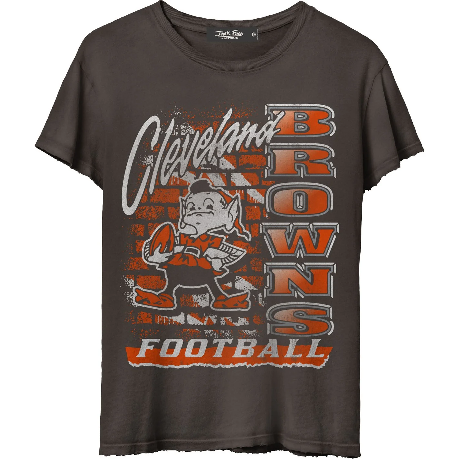 Junk Food - Womens Browns Brick Vintage T-Shirt - Image 2