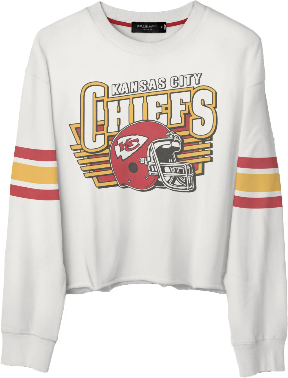 Junk Food - Womens Chiefs Kickoff Crop Crew Top - Image 2