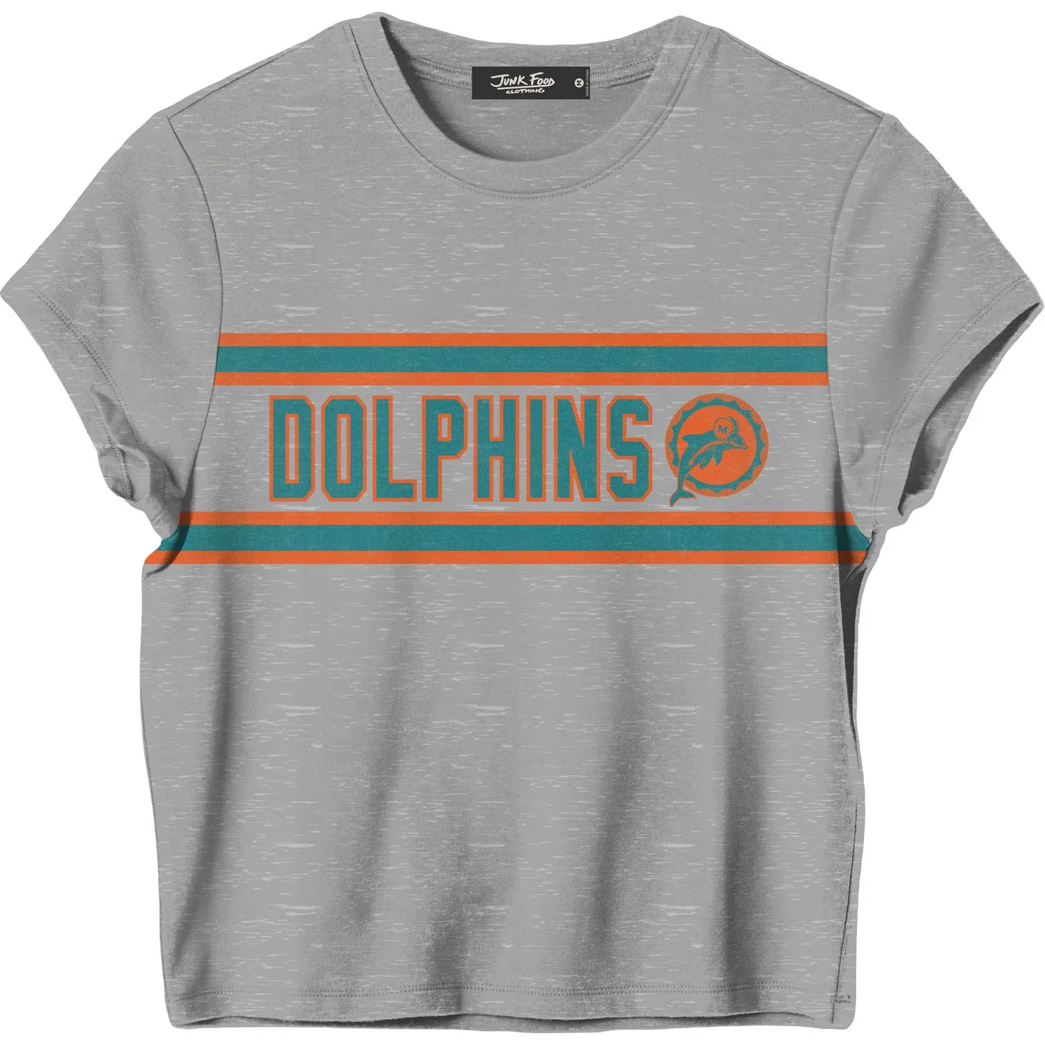 Junk Food - Womens Dolphins Sideline Baby T-Shirt - Image 2