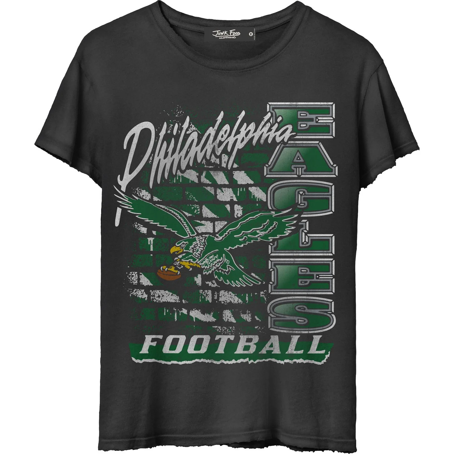 Junk Food - Womens Eagles Brick Vintage T-Shirt