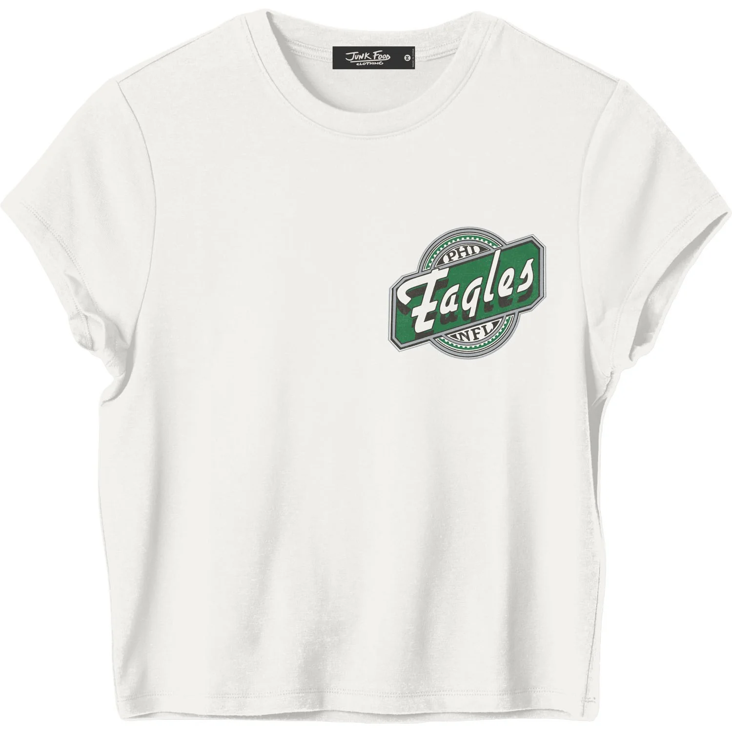 Junk Food - Womens Eagles Cheers Baby T-Shirt - Image 2