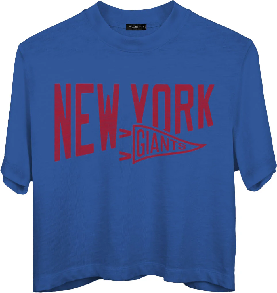 Junk Food - Womens Giants Dual Threat Mock Crop T-Shirt - Image 2