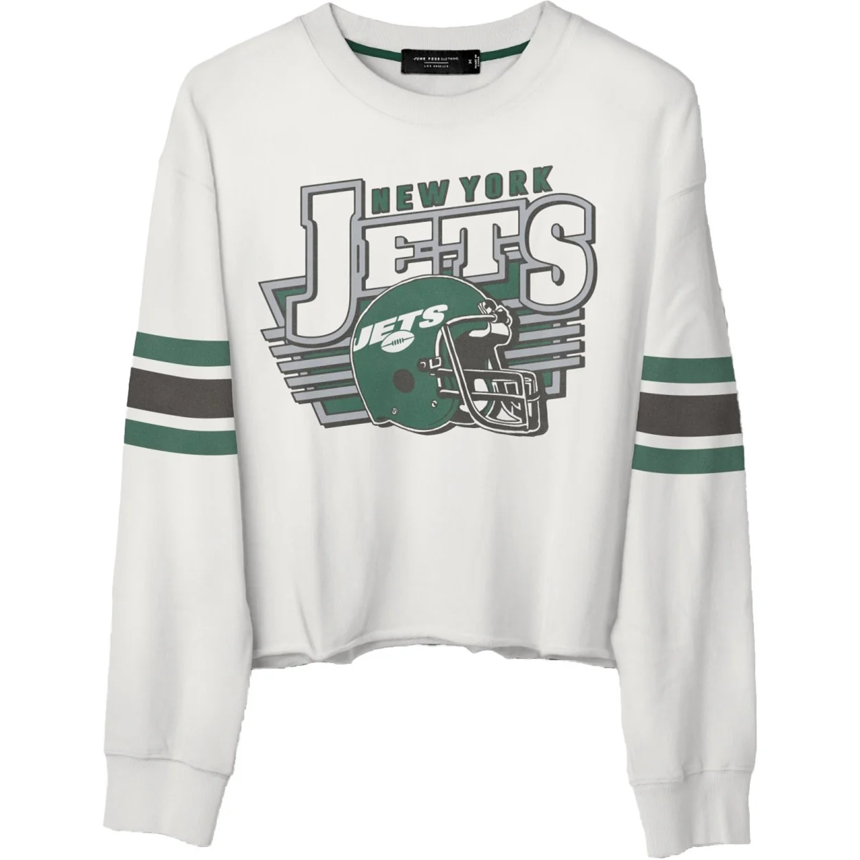 Junk Food - Womens Jets Kickoff Crop Crew Top - Image 3