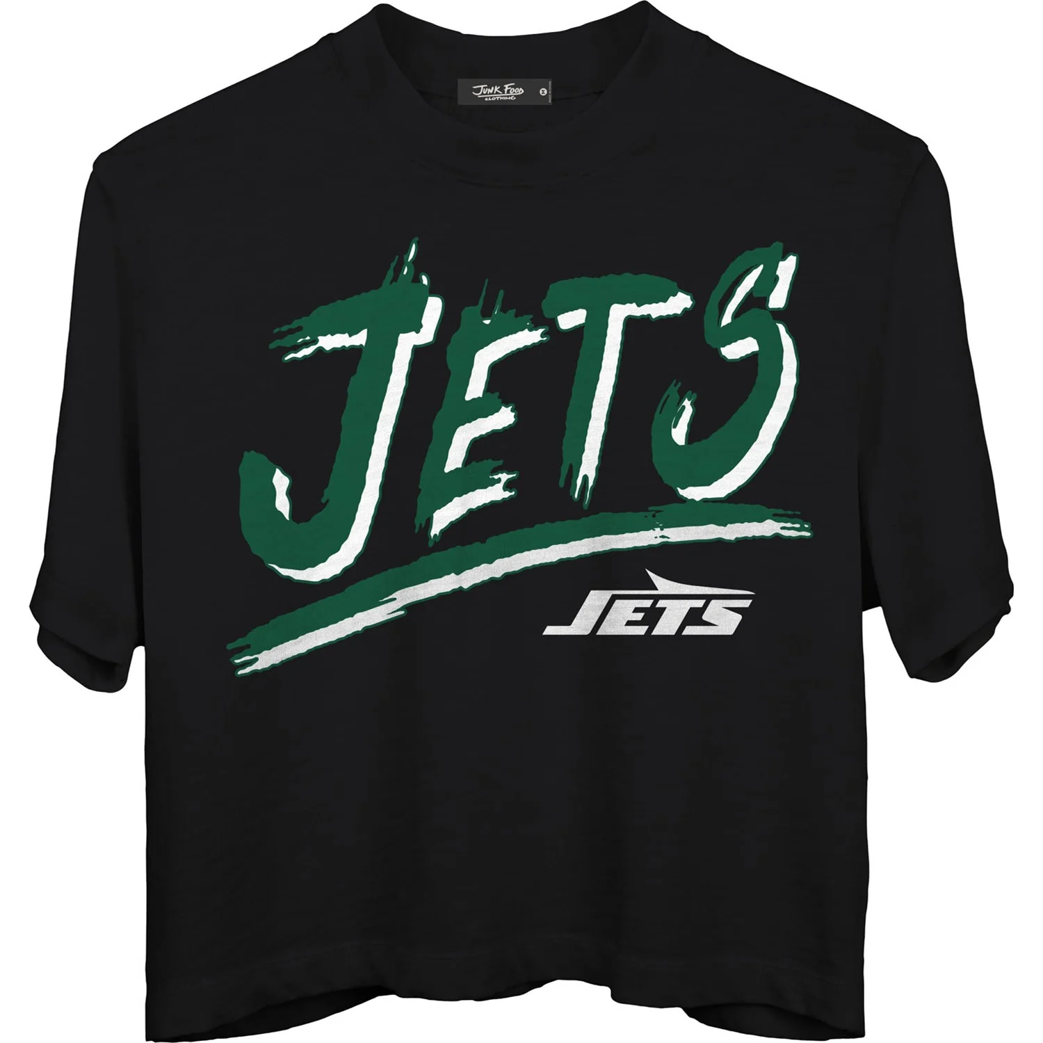Junk Food - Womens Jets Thrill Mn Crop T-Shirt