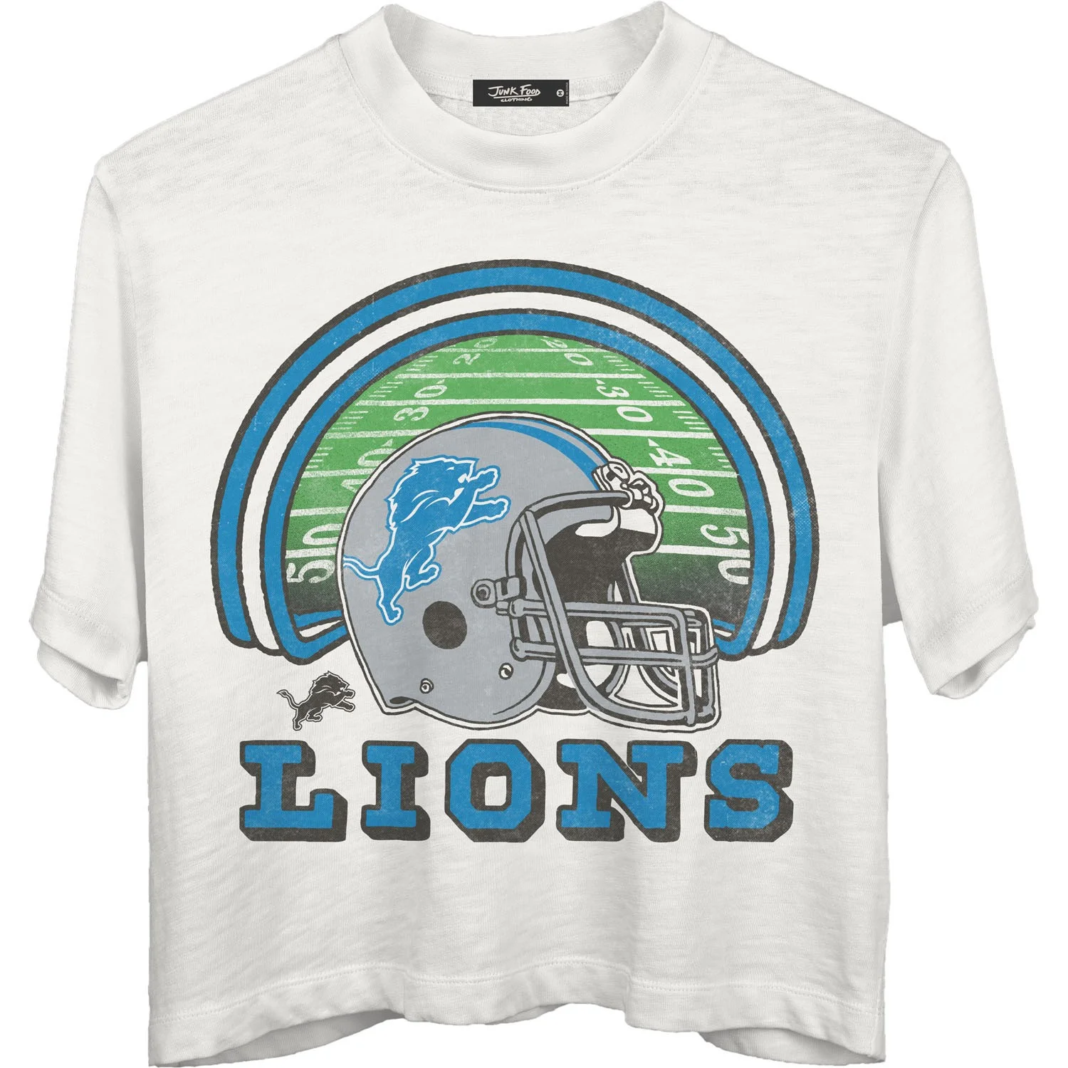 Junk Food - Womens Lions Game Time Mn Crop T-Shirt - Image 3