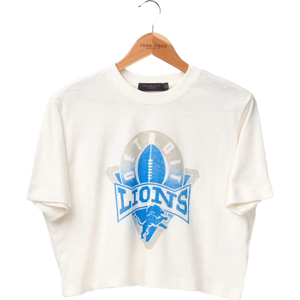 Junk Food - Womens Lions Mock Neck Crop T-Shirt