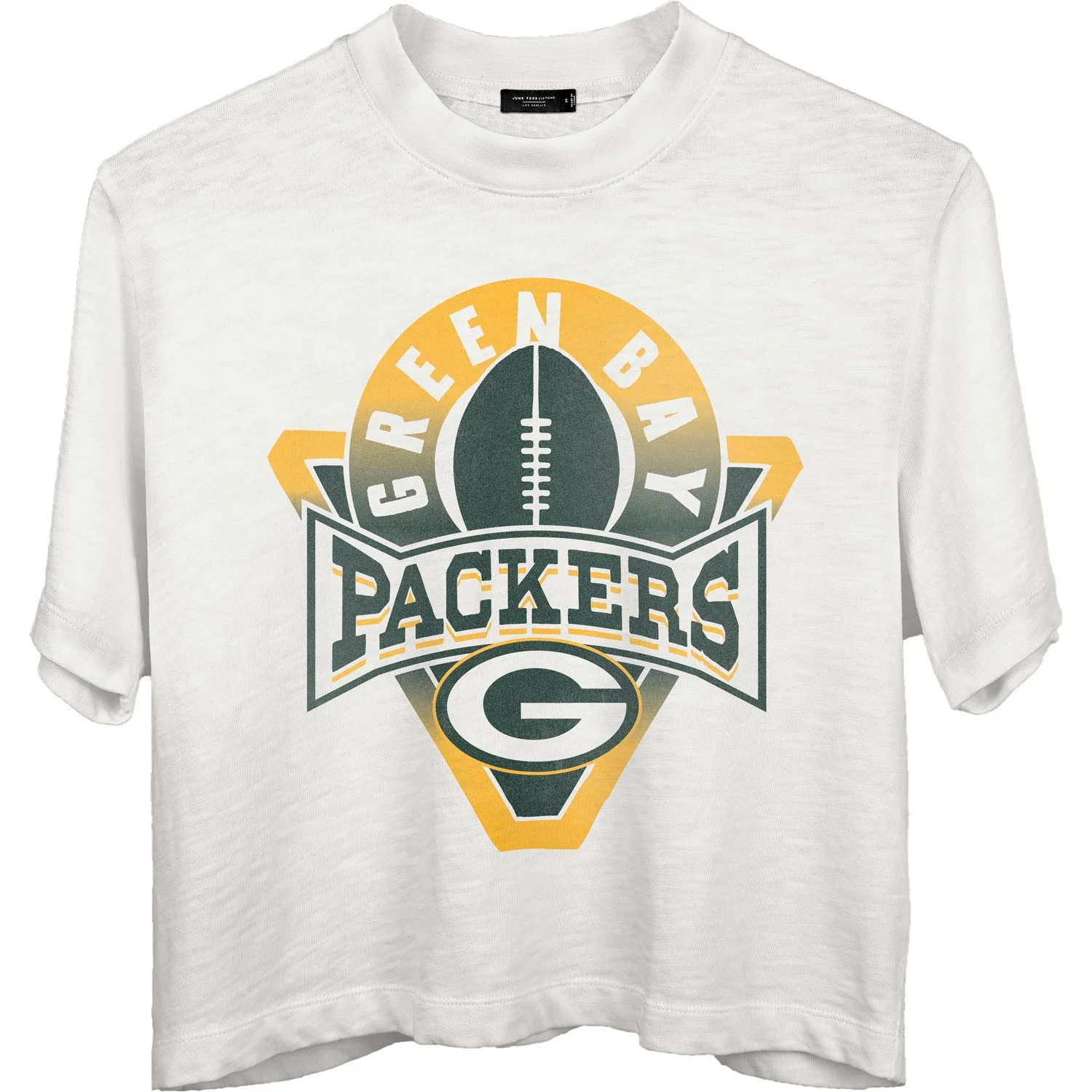 Junk Food - Womens Packers Mock Neck Crop T-Shirt