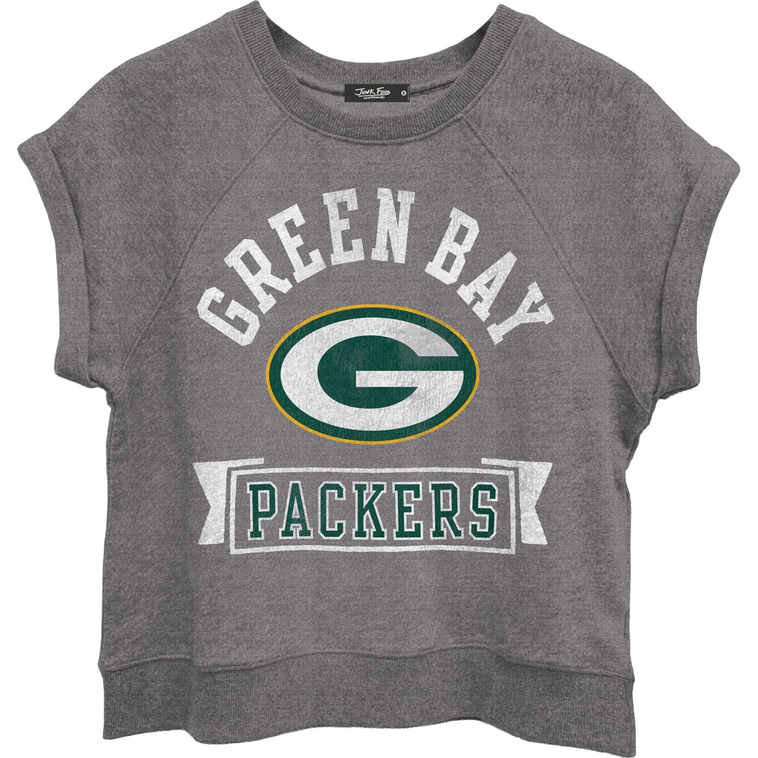 Junk Food - Womens Packers Raglan Fleece Tank Sweater