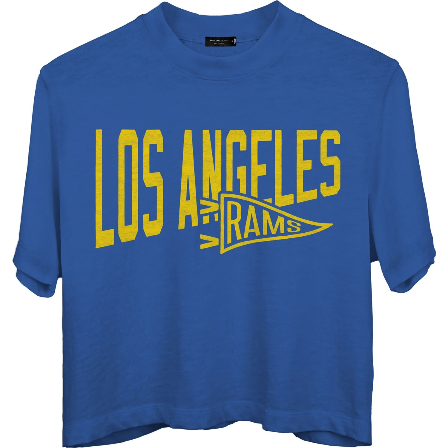 Junk Food - Womens Rams Dual Threat Mock Crop T-Shirt