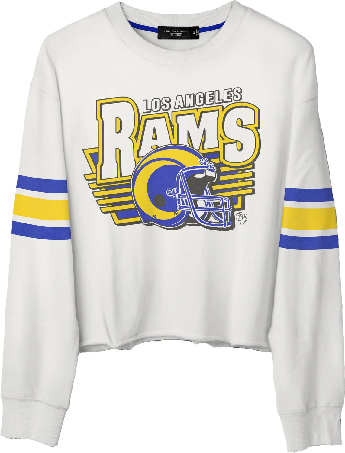 Junk Food - Womens Rams Kickoff Crop Crew Top - Image 2