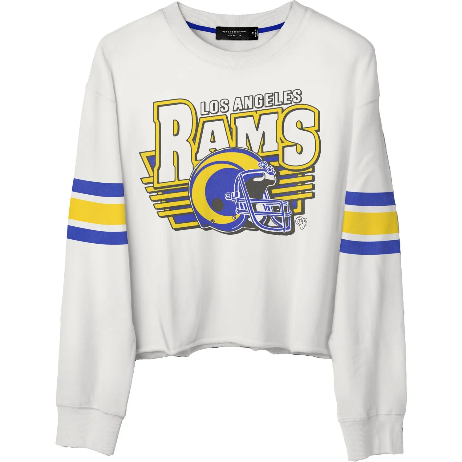 Junk Food - Womens Rams Kickoff Crop Crew Top - Image 3