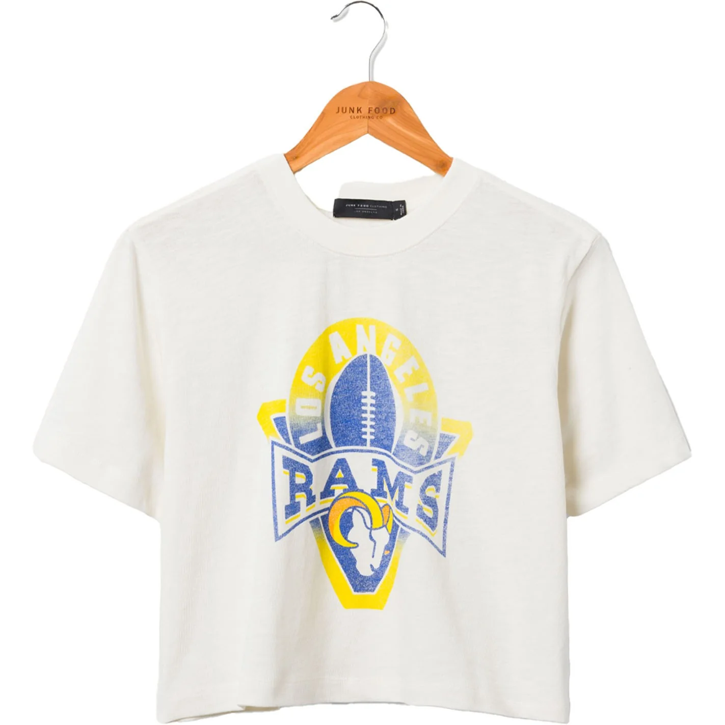 Junk Food - Womens Rams Mock Neck Crop T-Shirt - Image 3