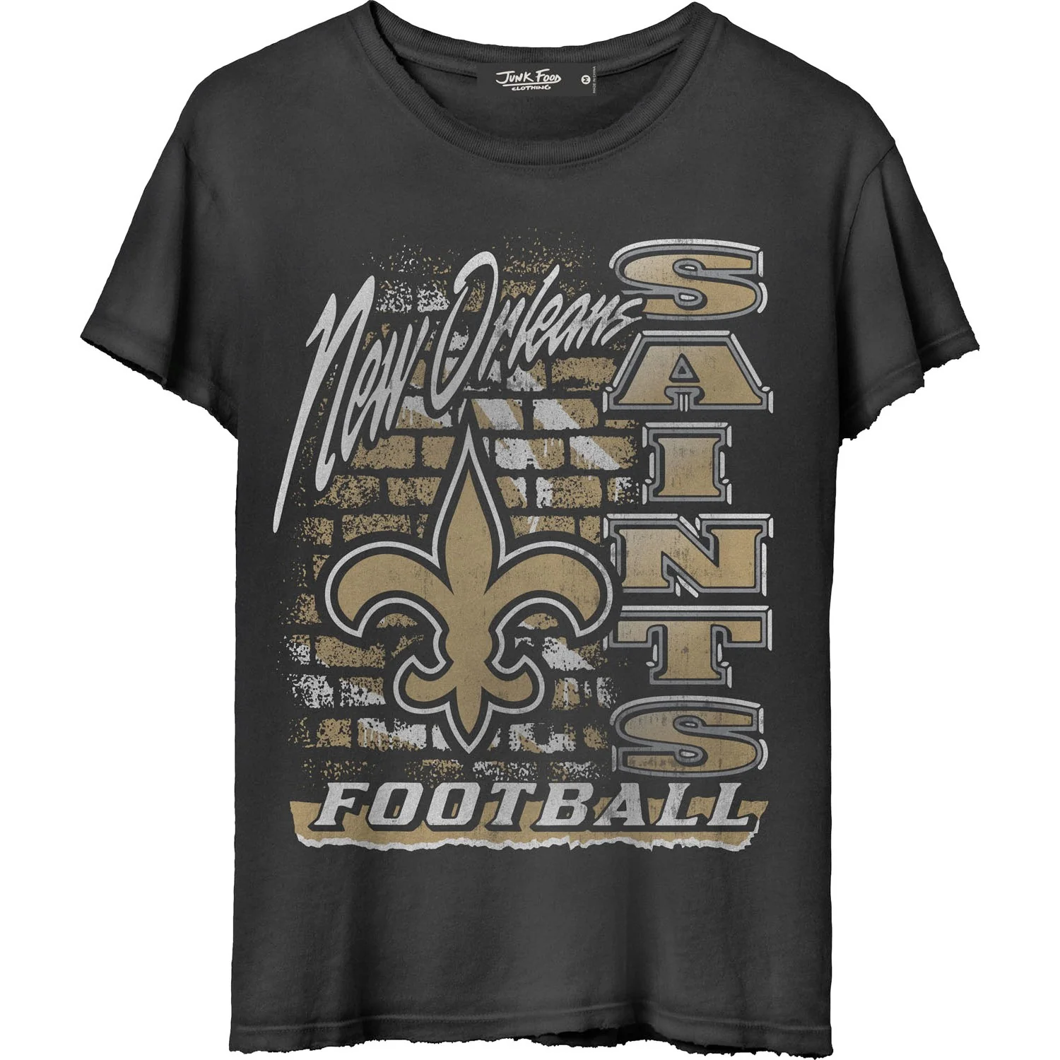 Junk Food - Womens Saints Brick Vintage T-Shirt