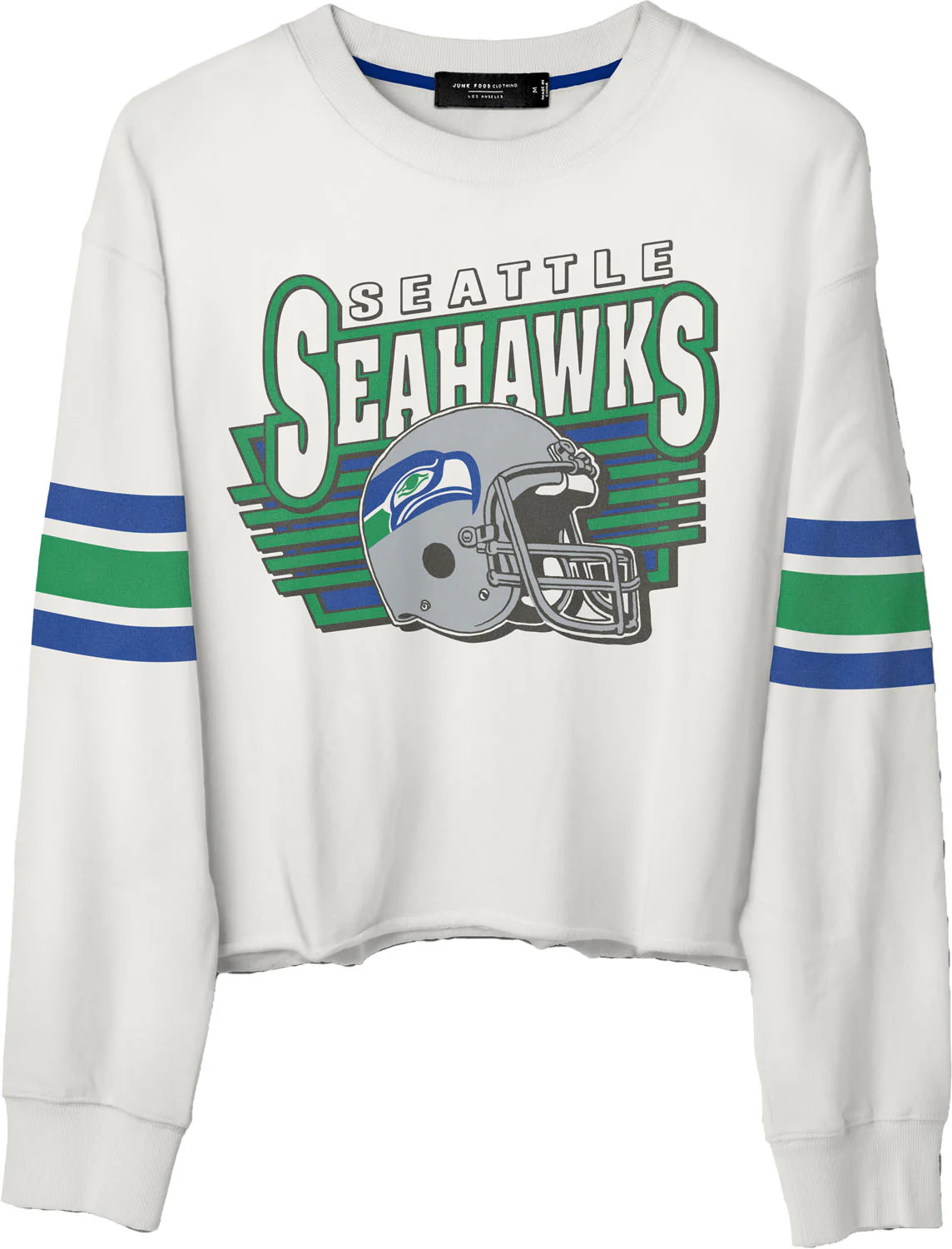 Junk Food - Womens Seahawks Kickoff Crop Crew Top - Image 2