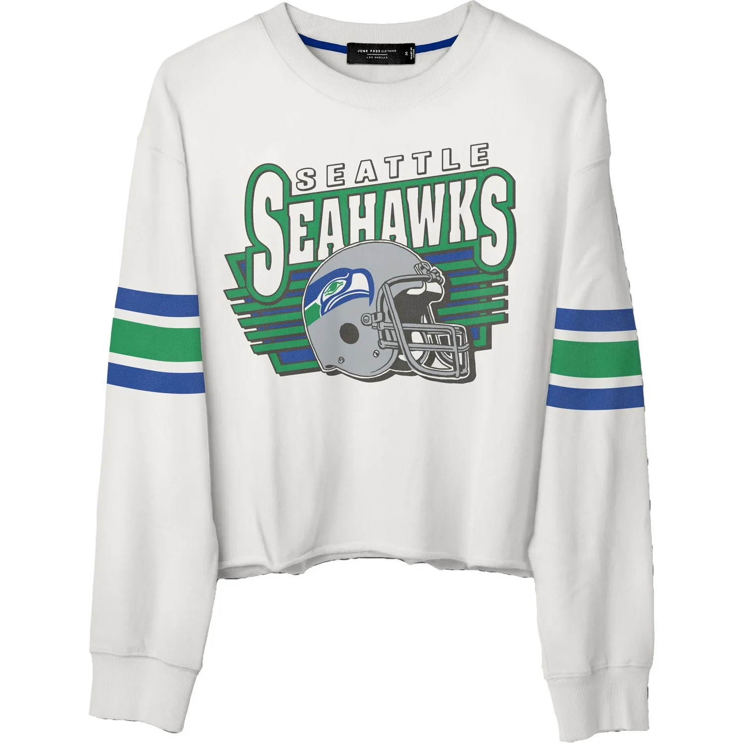 Junk Food - Womens Seahawks Kickoff Crop Crew Top - Image 3