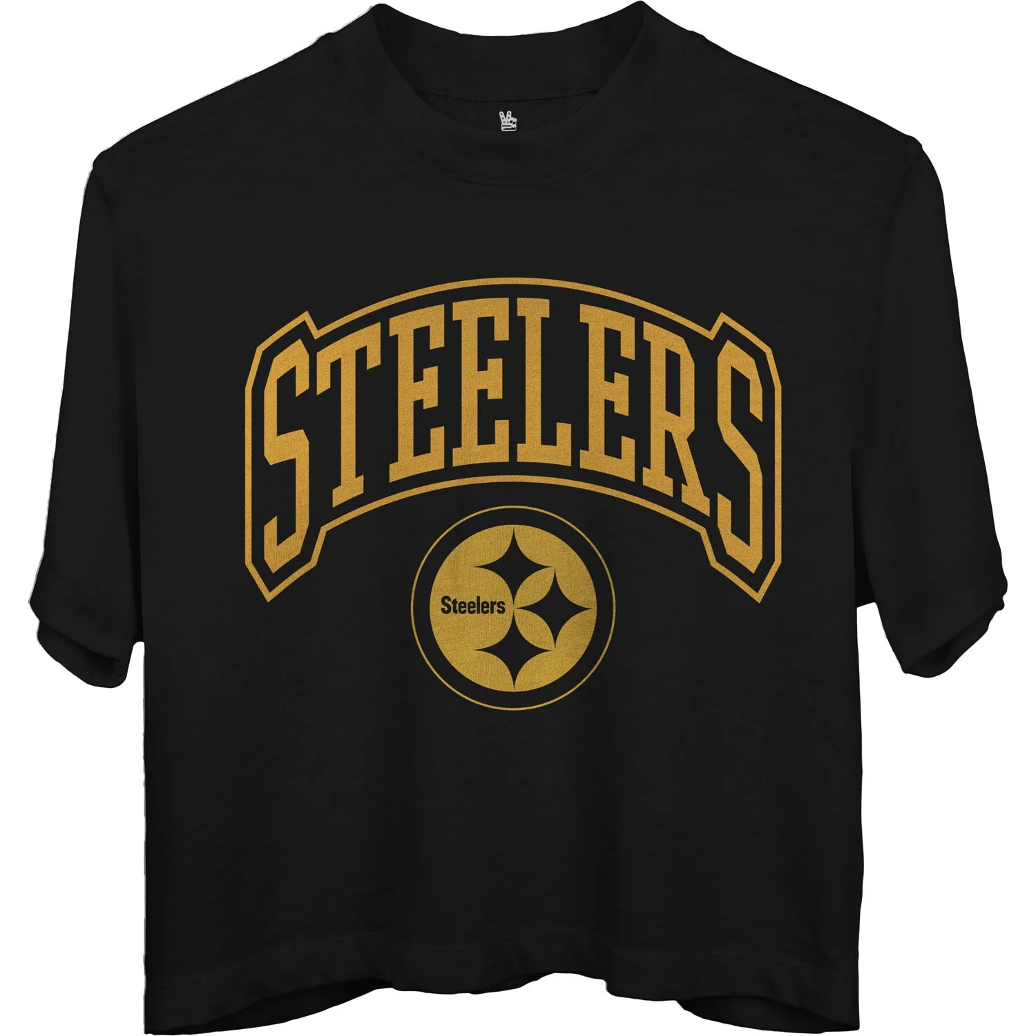 Junk Food - Womens Steelers Blitz Mn Crop T-Shirt